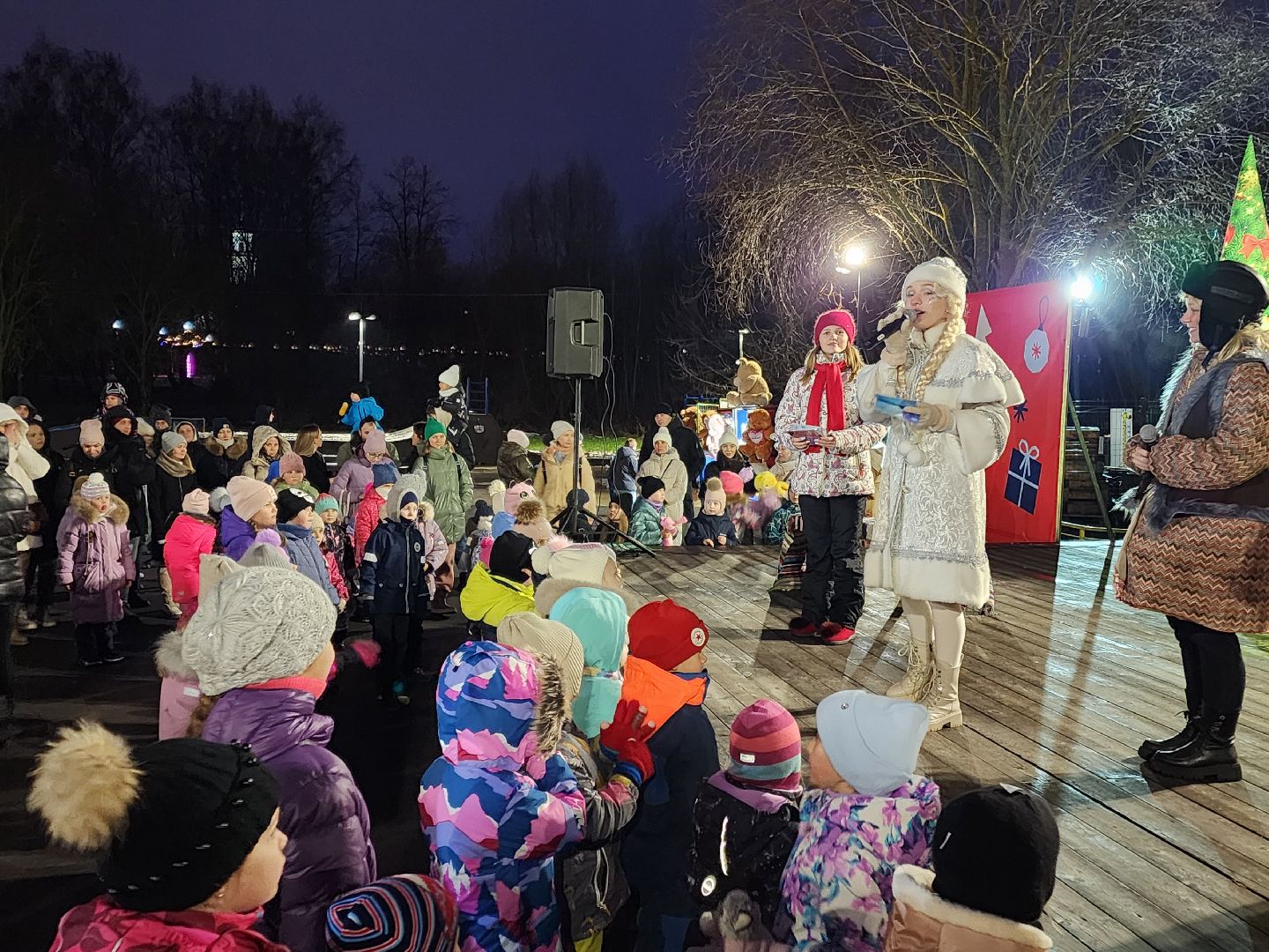 Чехов, парк культуры и отдыха, резиденция деда мороза, почта деда мороза, открытие, праздничная программа, мастер-классы, Зима в Подмосковье, вертикалки,