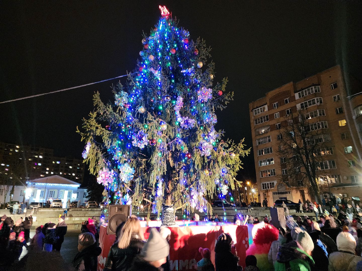 красноармейск, городской округ пушкинский, главная елка, зимний сезон, вертикалки,