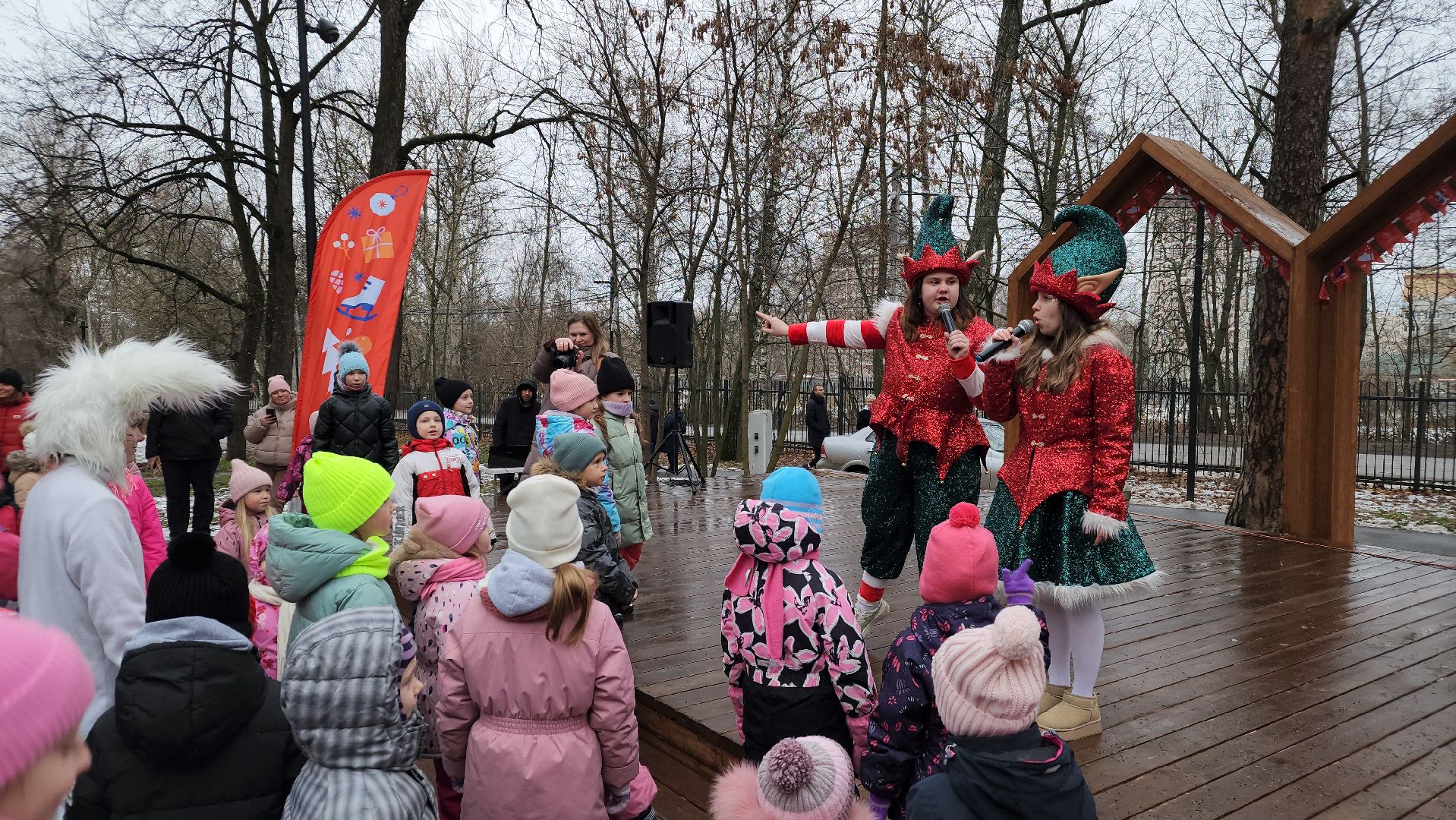 зимний сезон, зима в Подмосковье, парки Подмосковья, Лосино-Петровский, вертикалки,