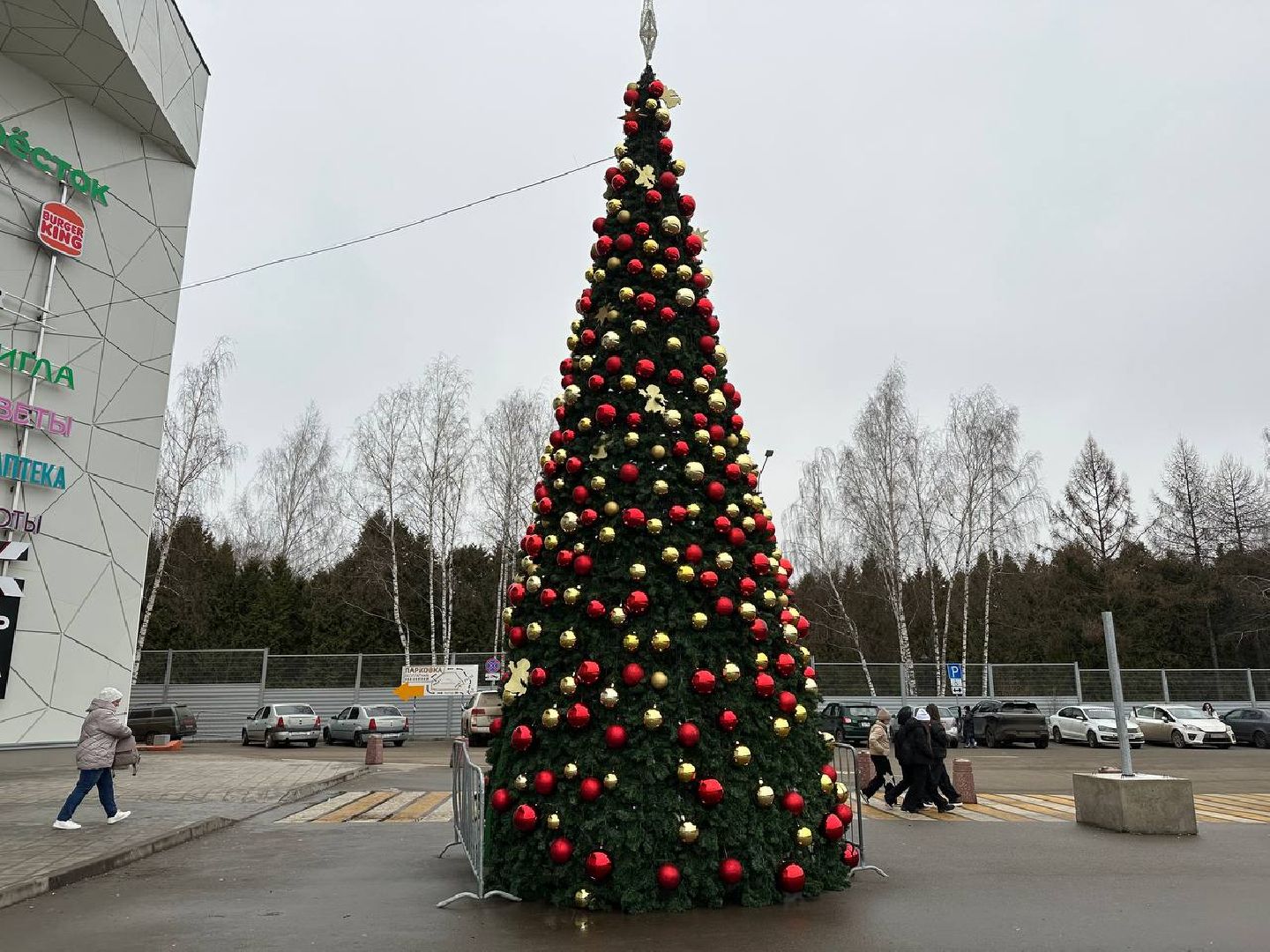 новый год, украшение города к новому году, домодедедово,