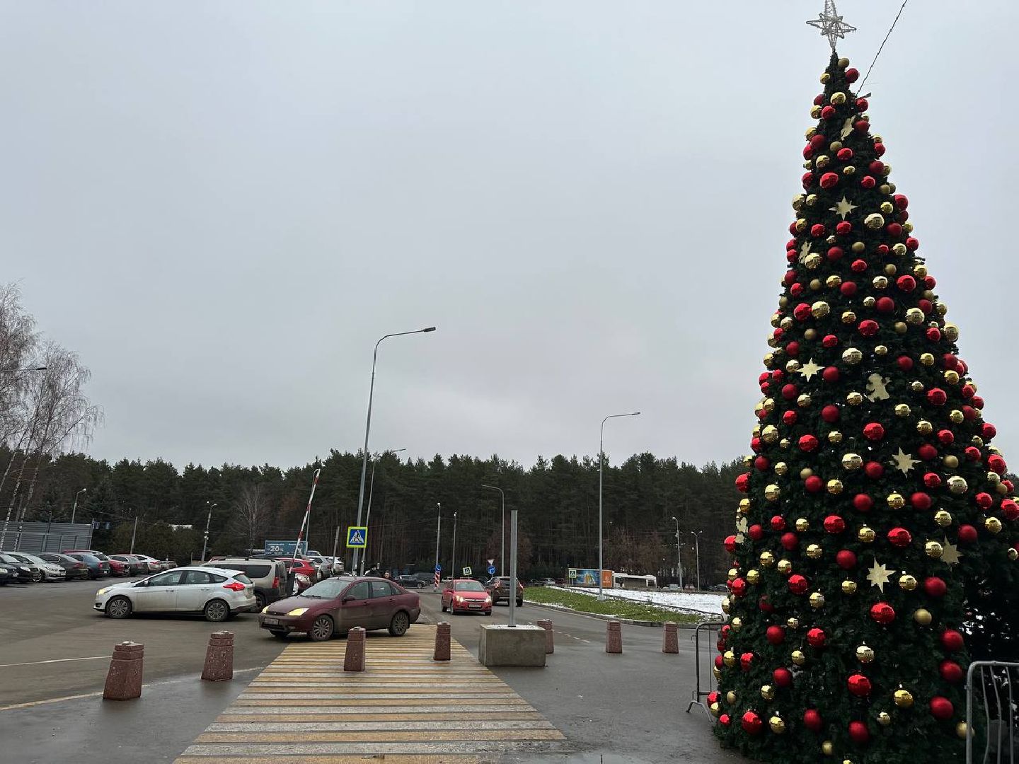 новый год, украшение города к новому году, домодедедово,