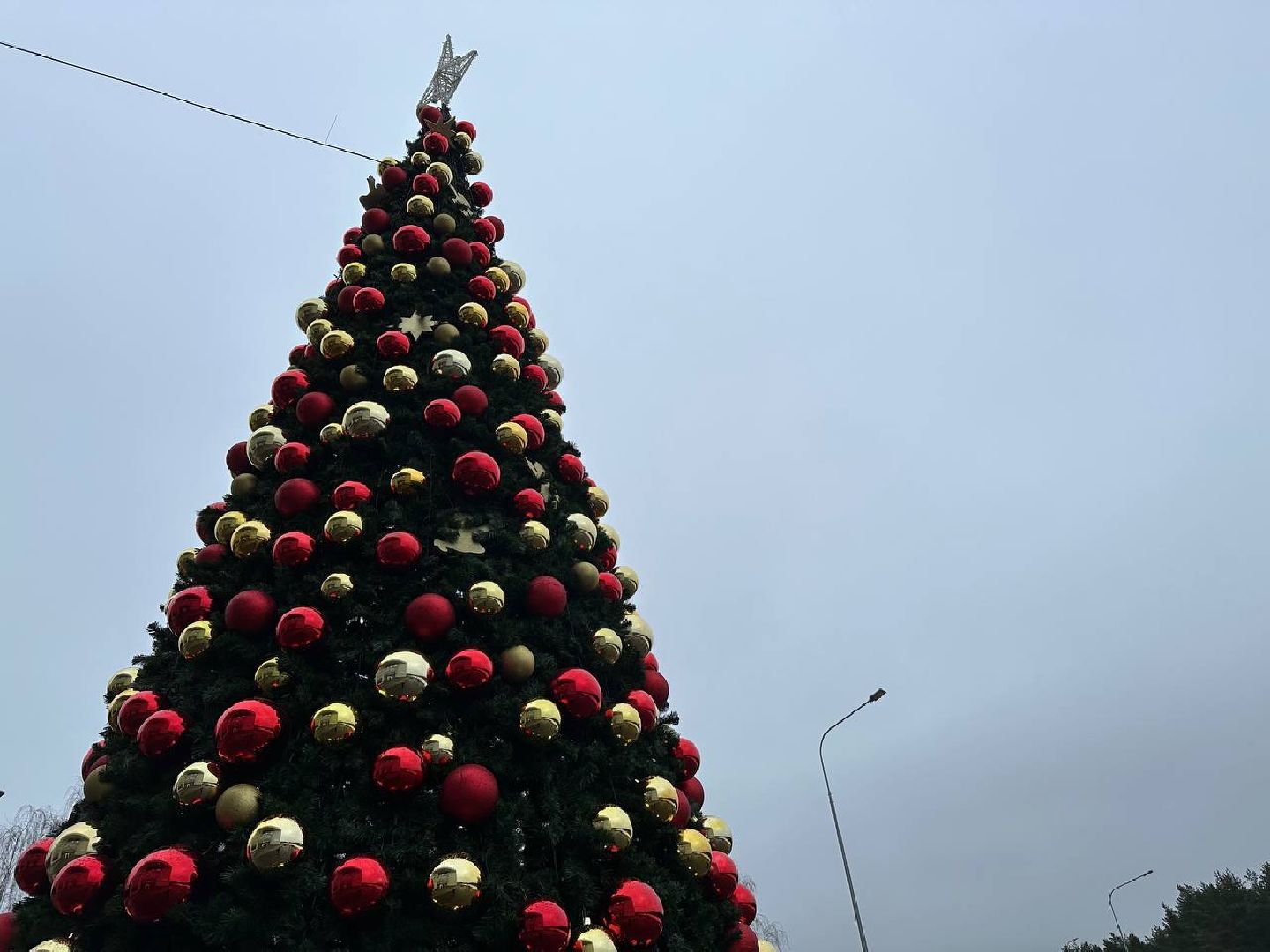 новый год, украшение города к новому году, домодедедово,
