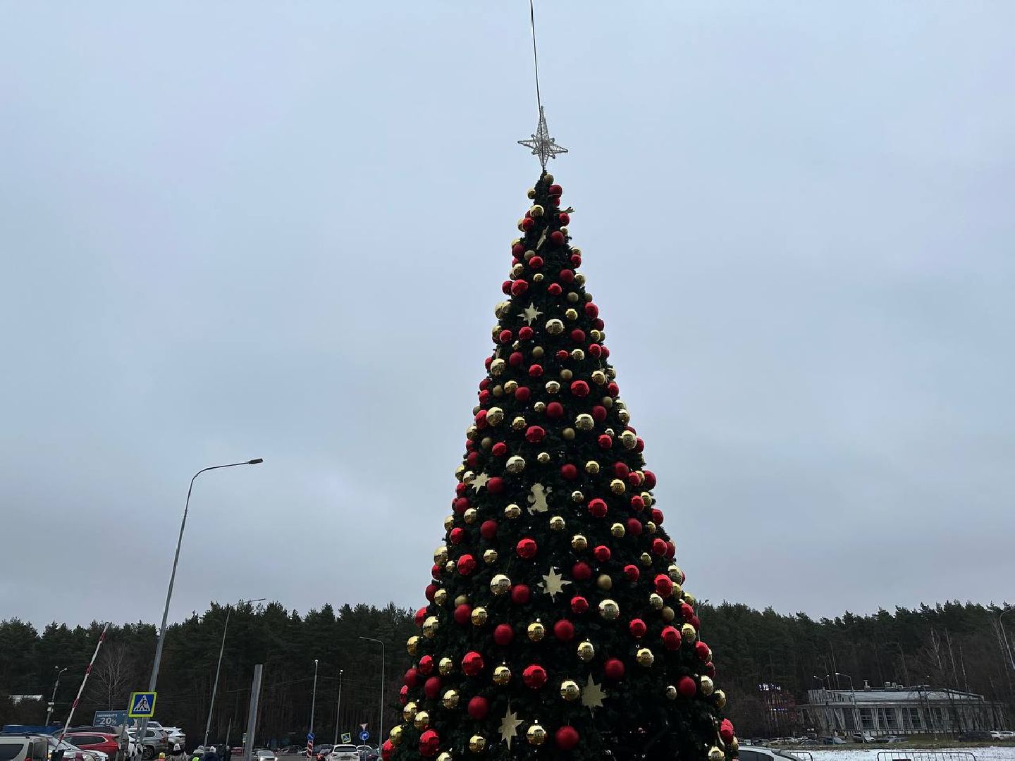 новый год, украшение города к новому году, домодедедово,