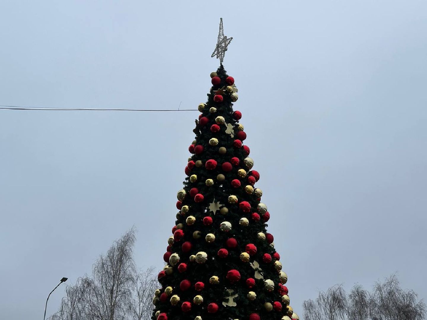 новый год, украшение города к новому году, домодедедово,