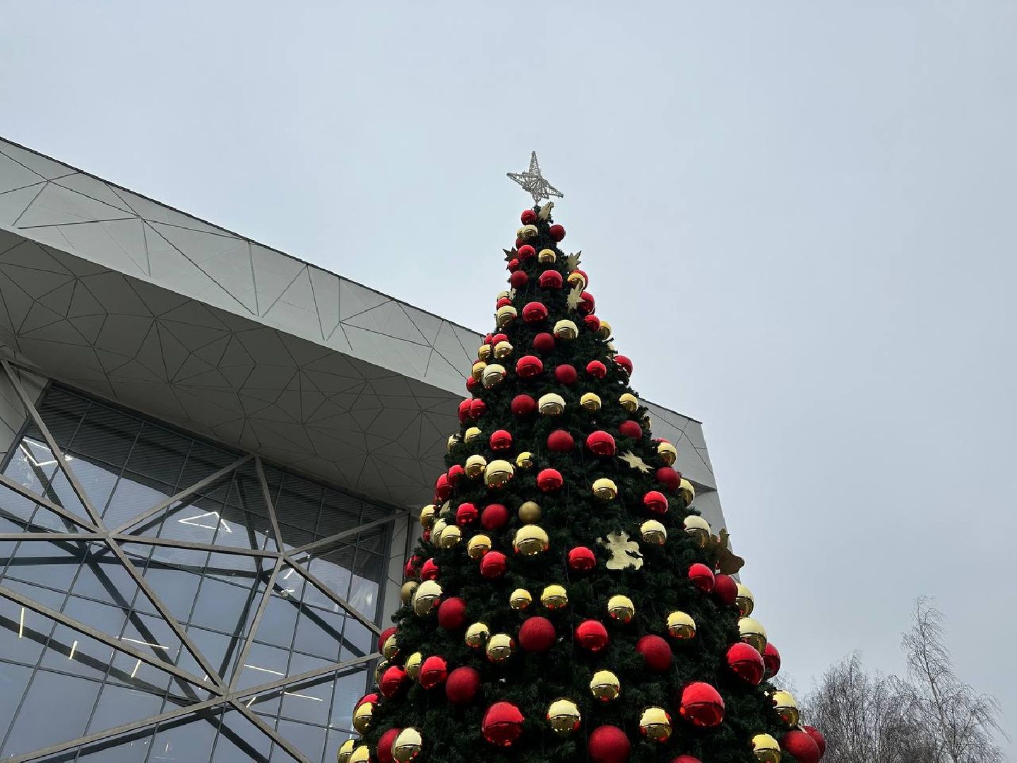 новый год, украшение города к новому году, домодедедово,