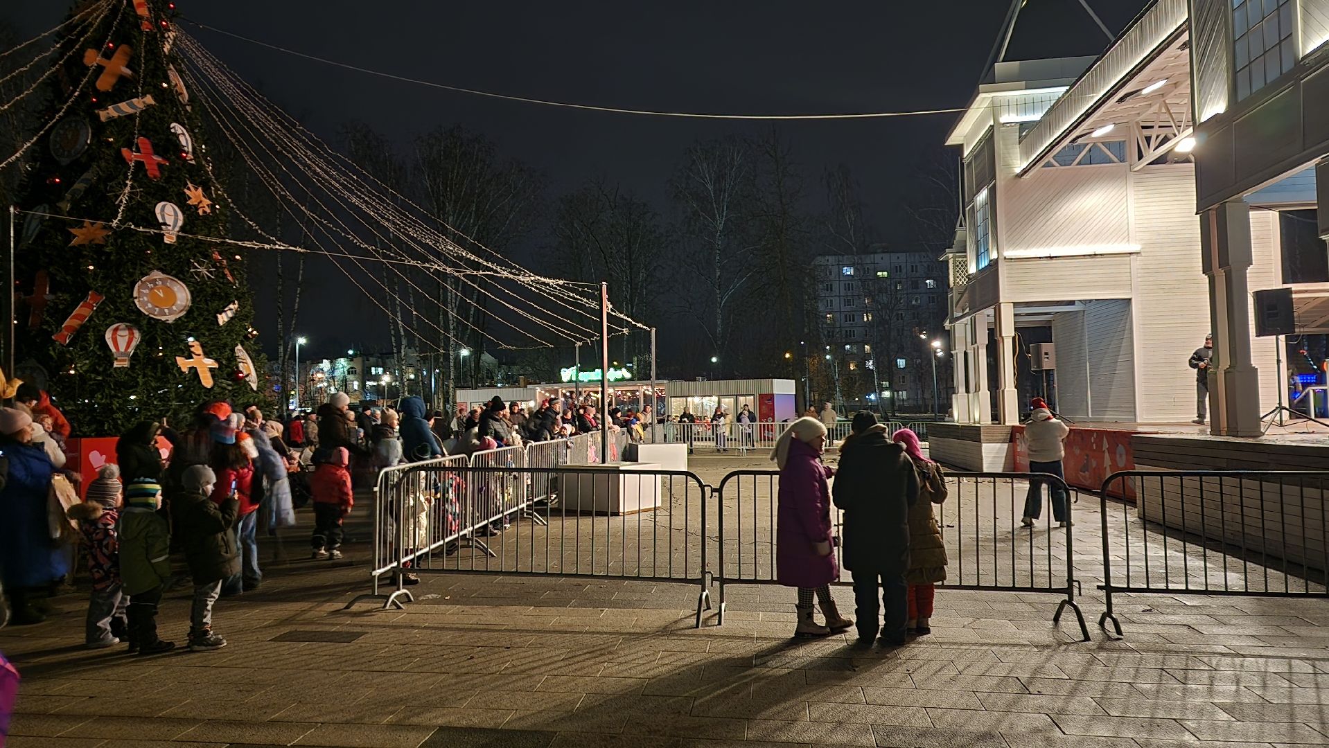 вертикалки, пушкино, центральный парк, зима в подмосковье, концерт, шоу, зрители, театр,