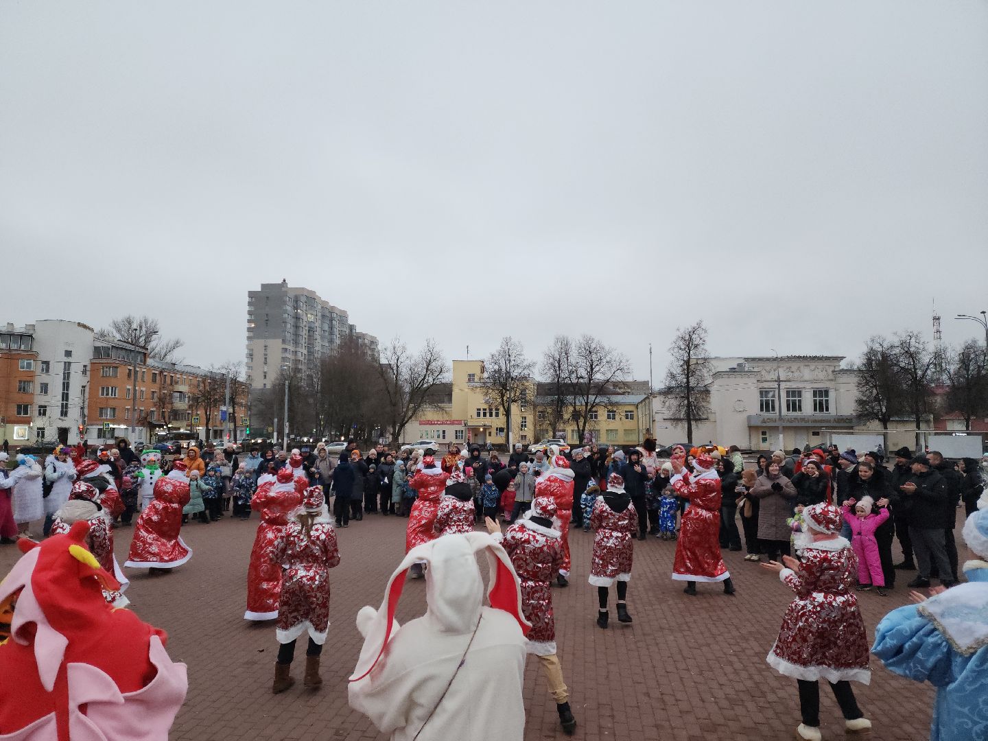 подольск, парк талалихина, зима в подмосковье, парад сказочных героев, вертикалки,