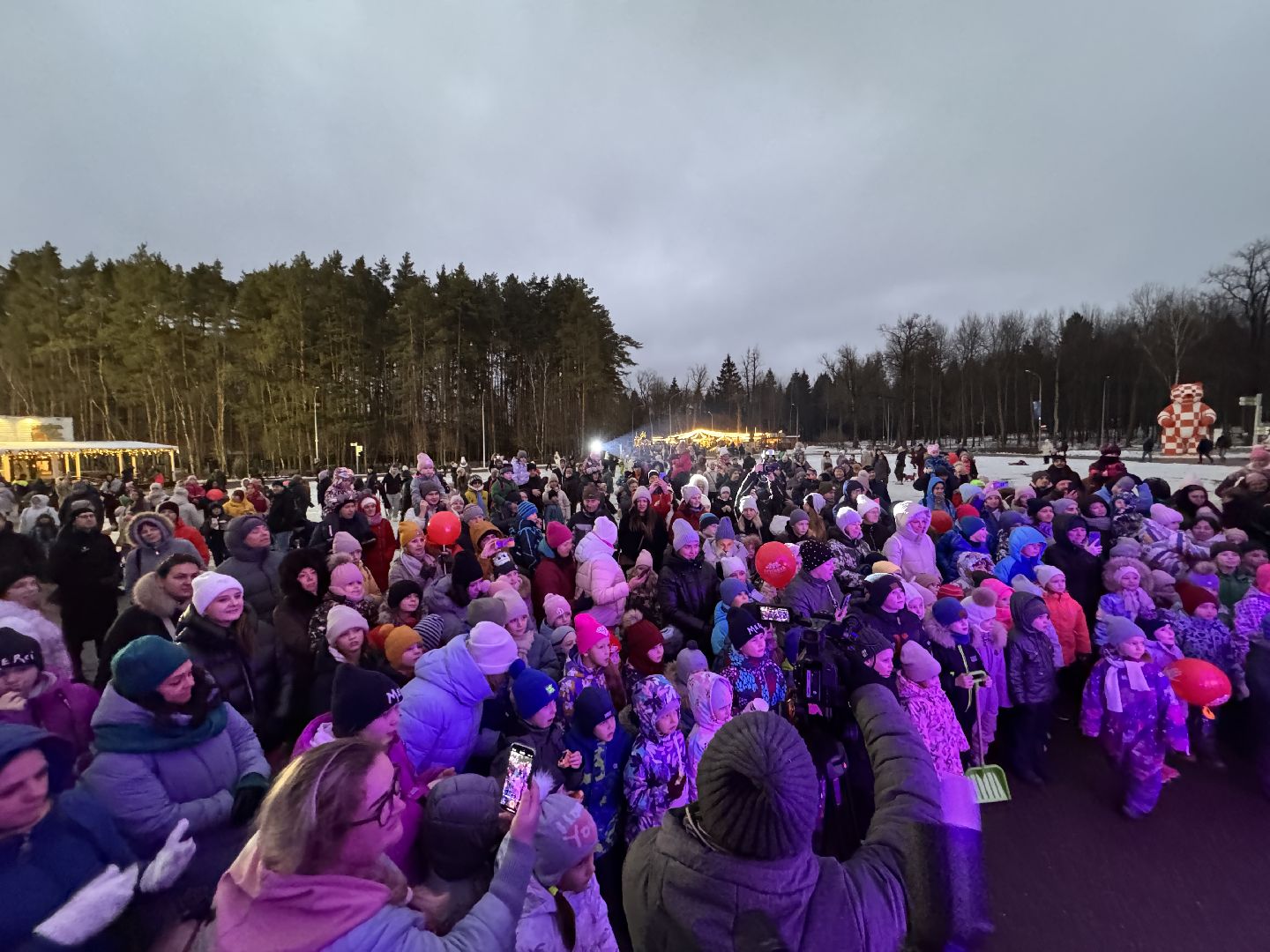 зима в подмосковье, Одинцовский парк, Вертикалка, Главная елка Одинцова, вертикальное видео,