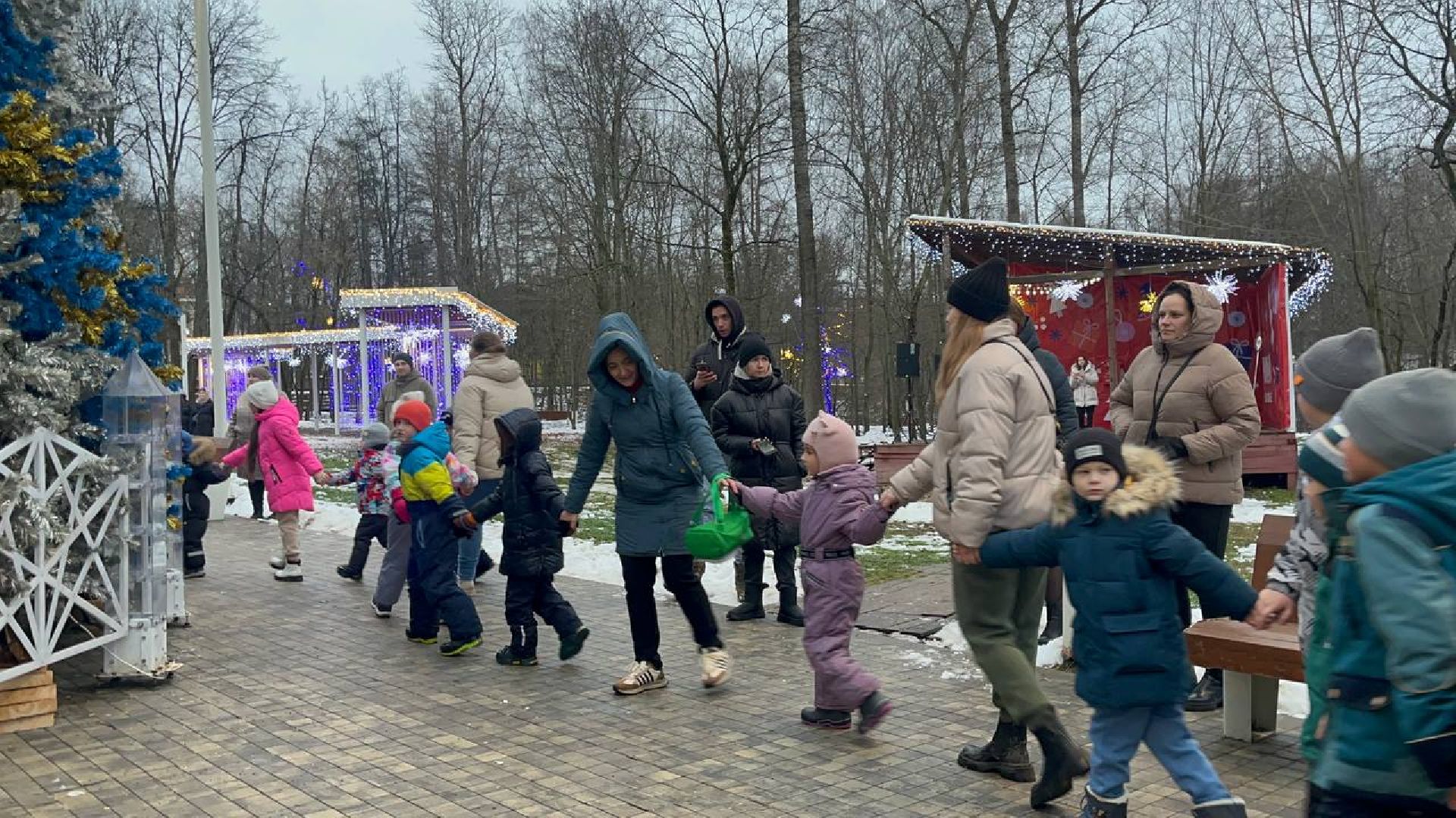 Парк, Праздник, вертикалки,зима в подмосковье,