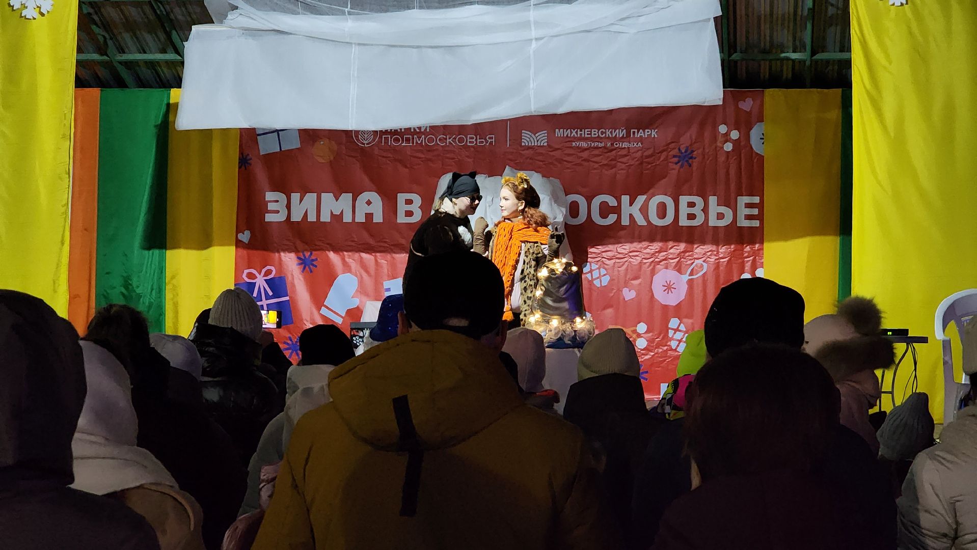 зима в подмосковье, ступино, парк михнево, вертикалки,