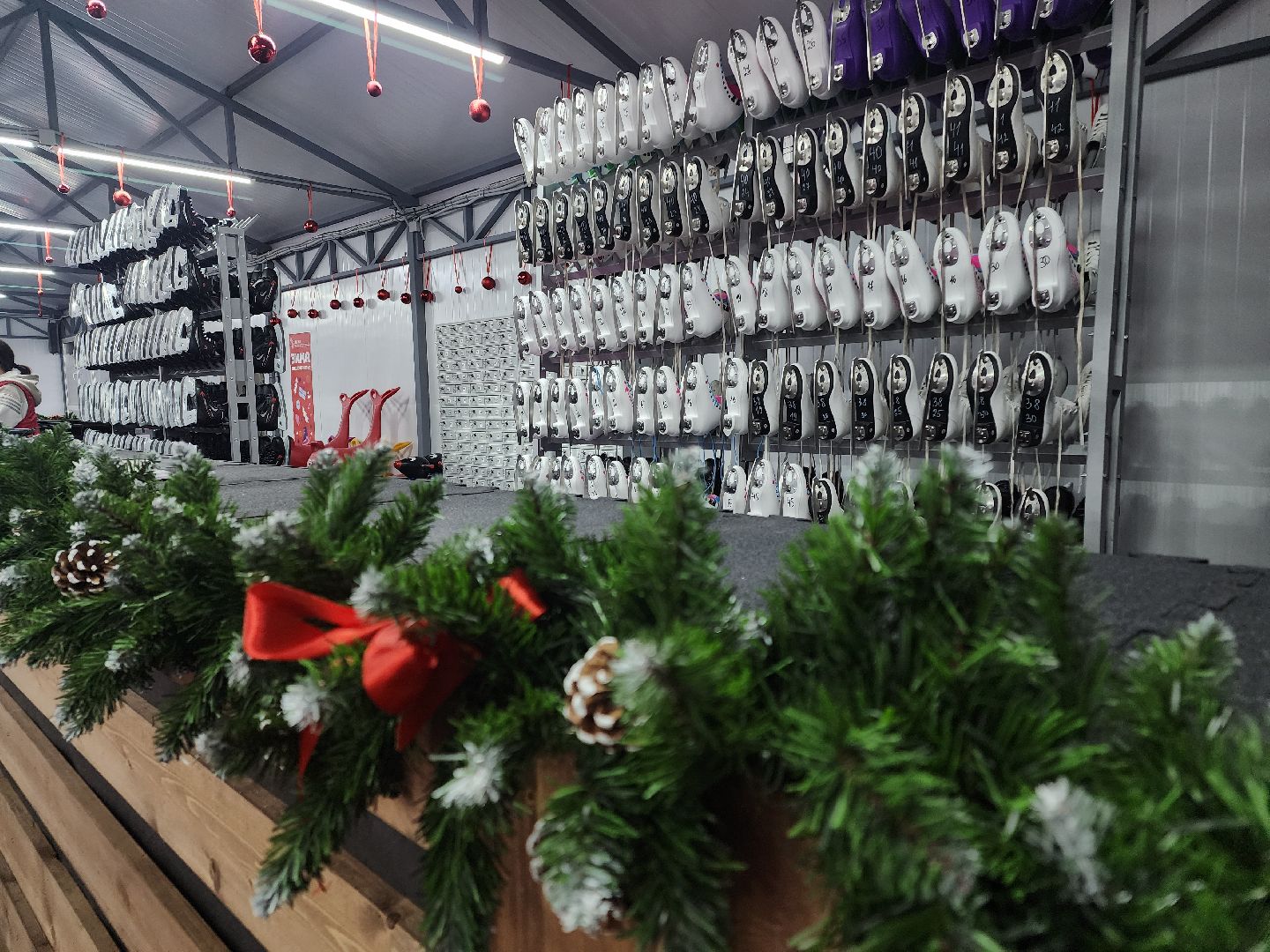 зима в подмосковье, Московская область, Егорьевск, Подмосковье, Каток, каток в парке,