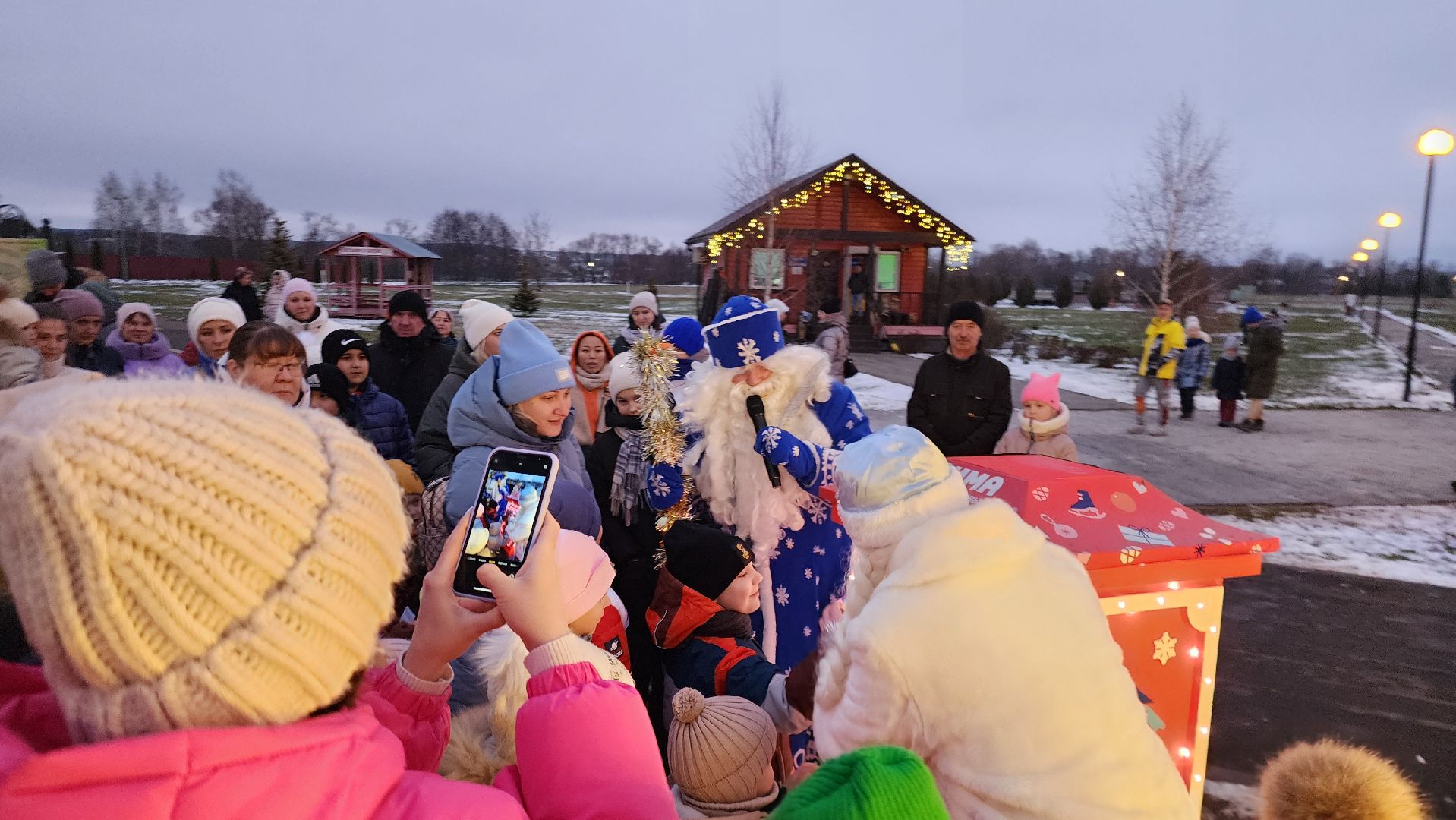 Серебряные Пруды, ПКиО Серебряный, Почта Деда Мороза, открытие зимнего сезона, вертикалки,