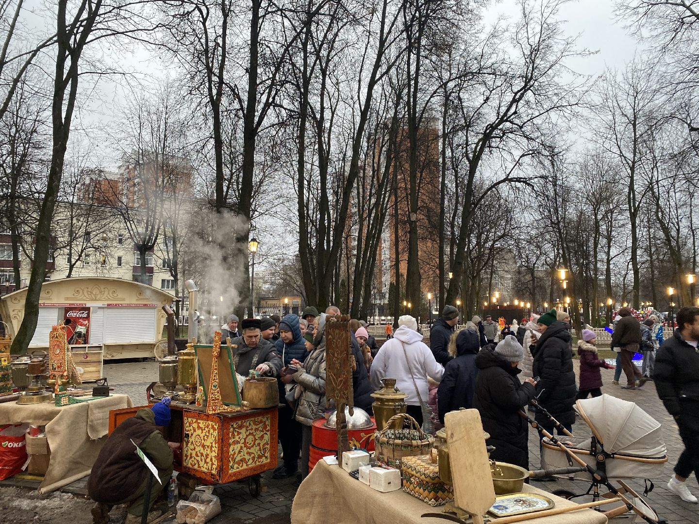 подольск, праздник, самовар, чай с баранками, парк талалихина, вертикалки,