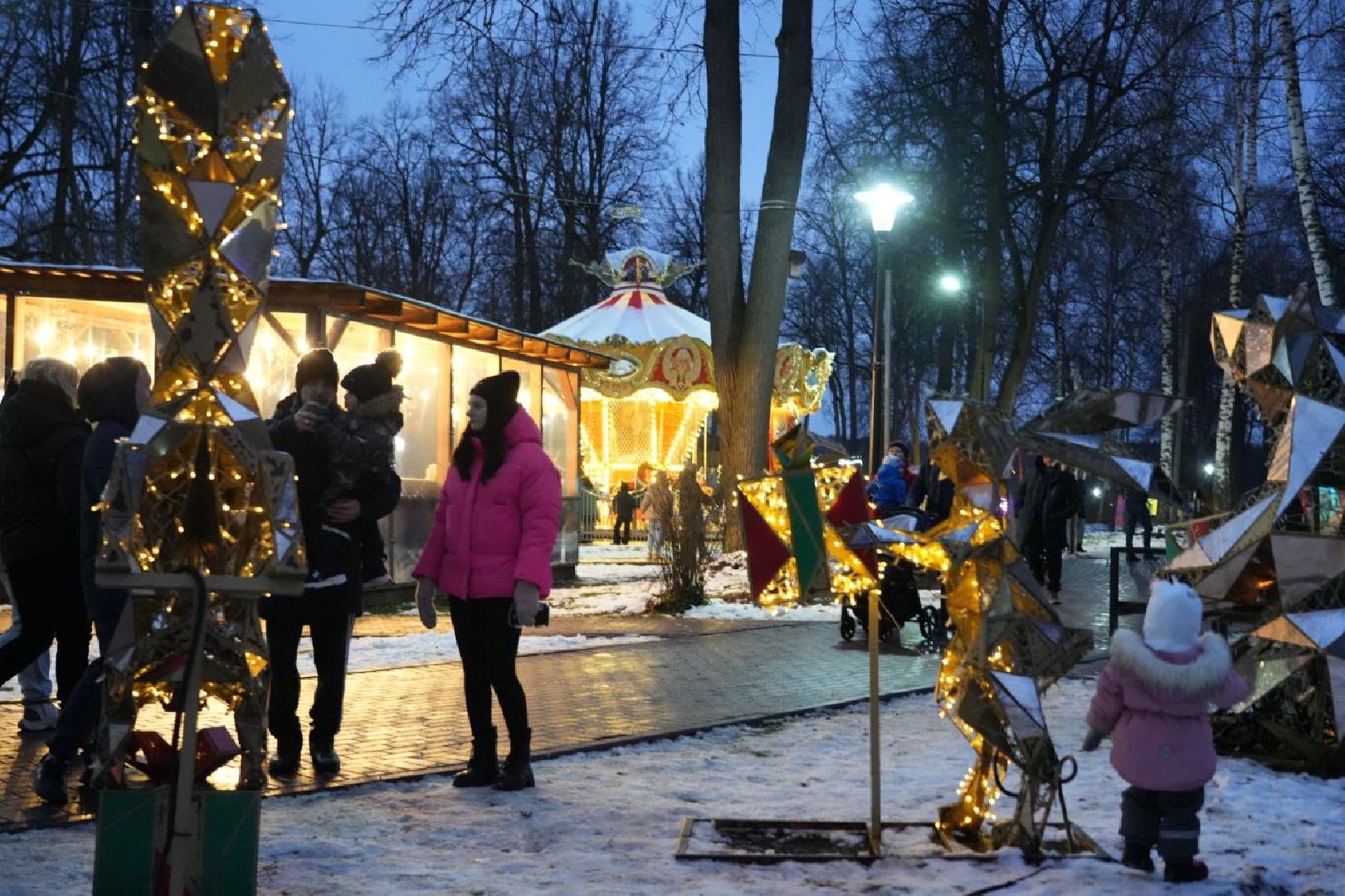 Сергиев Посад, Парки МО, Зима в Подмосковье, вертикалки,