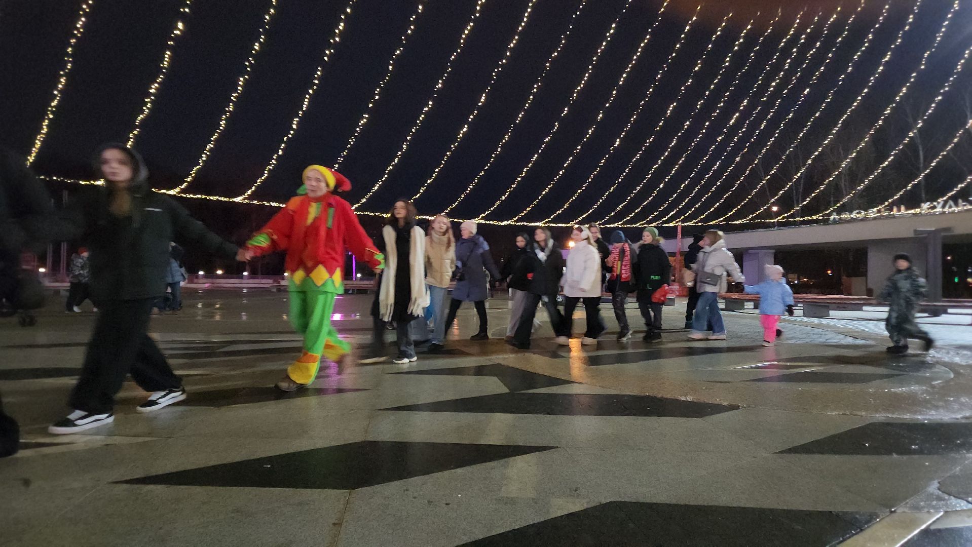 зима в подмосковье, красногорск, ёлка,