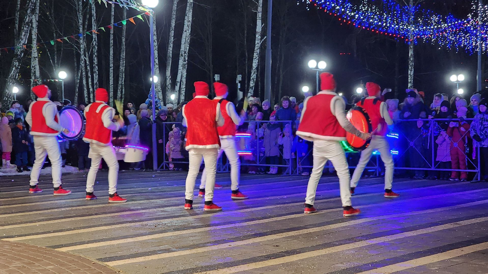 кашира, шоу барабанщиков, открытие зимнего сезона, парк, зима в подмосковье, вертикалки,