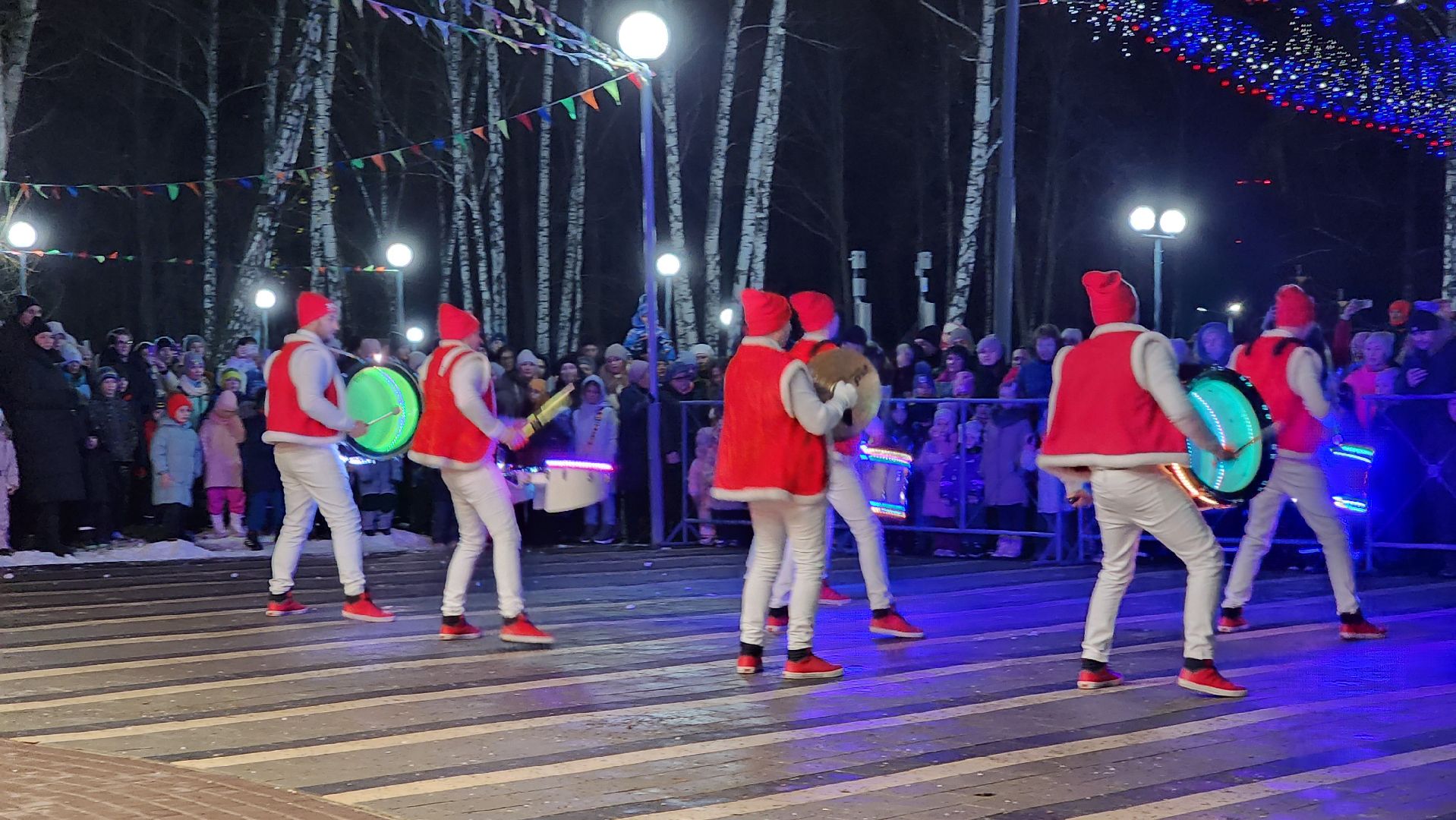 кашира, шоу барабанщиков, открытие зимнего сезона, парк, зима в подмосковье, вертикалки,