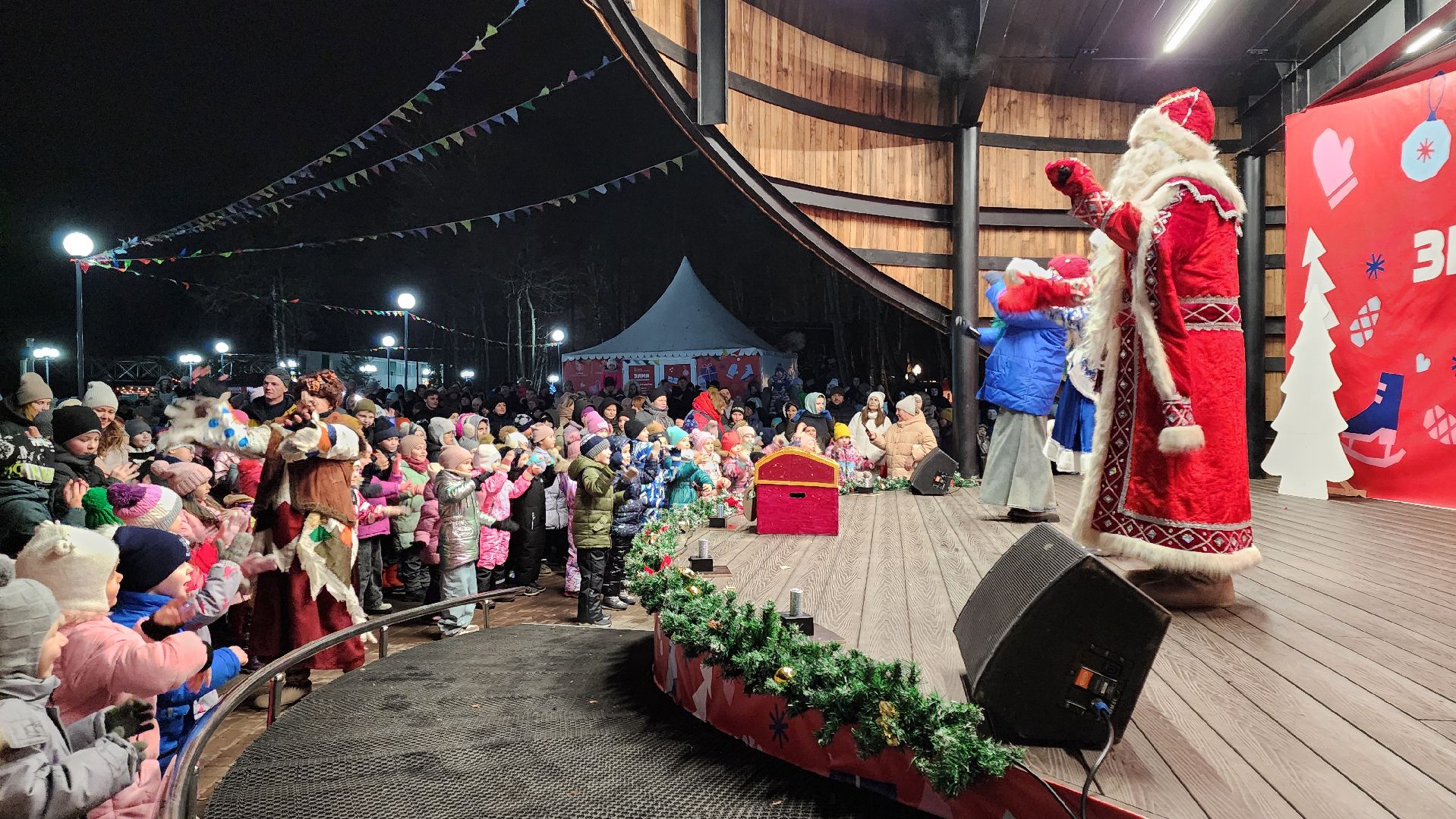 кашира, парк, открытие зимнего сезона, елочная игрушка, вертикалки, зима в подмосковье,