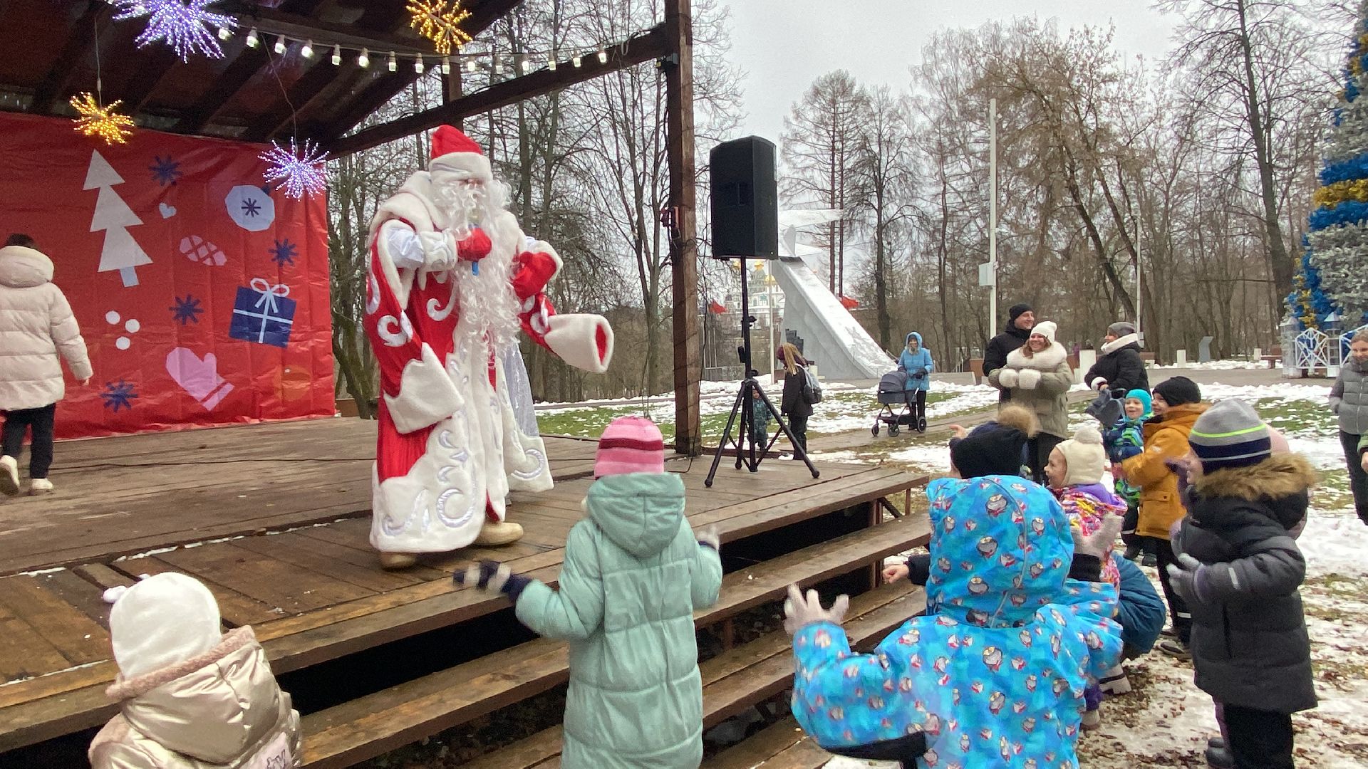 зима в подмосковье, Парк, Дети, вертикалки,