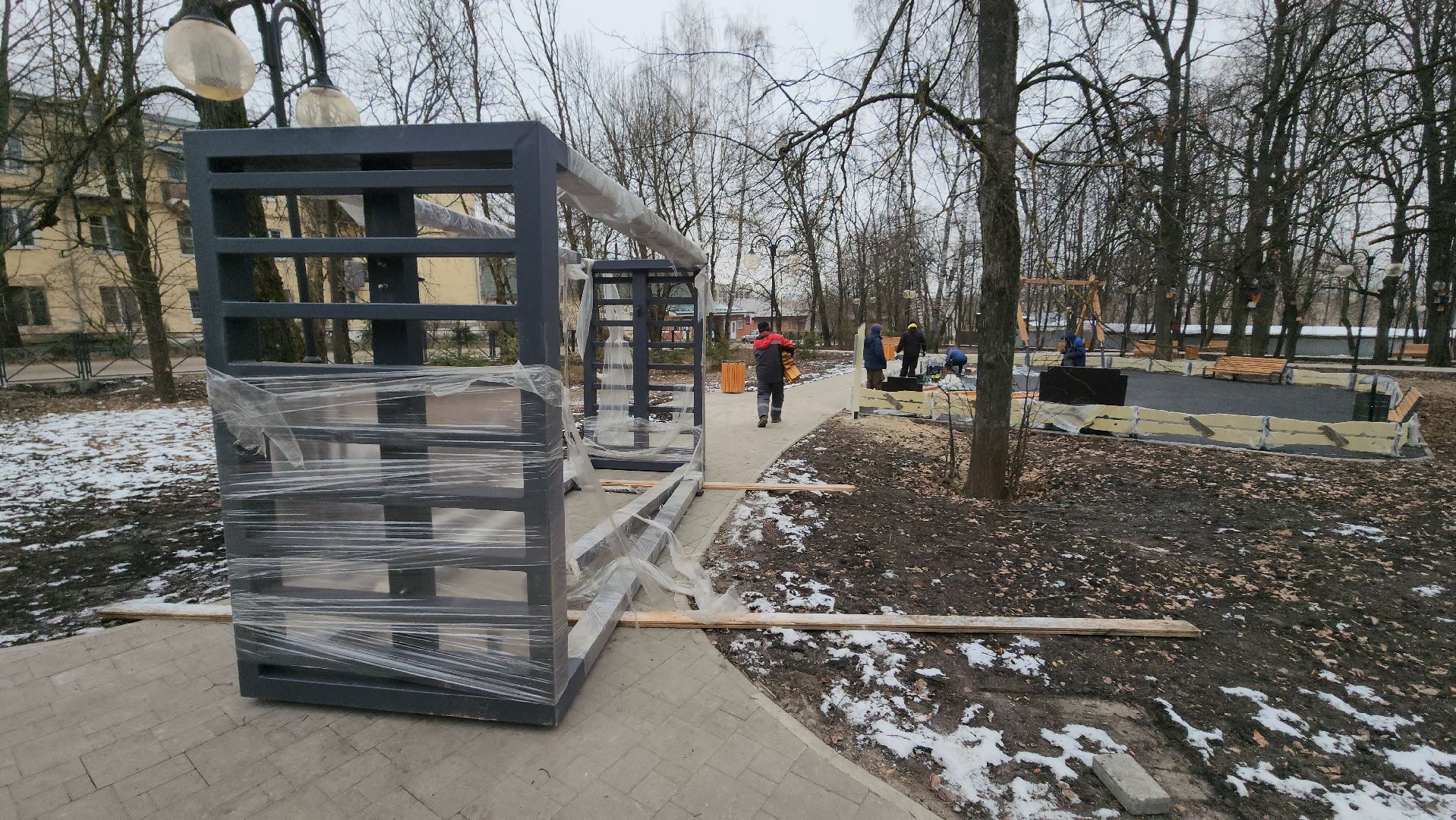 благоустройство сквера, серпухов, поселок пролетарский, дк лира, добродел, вертикалки,