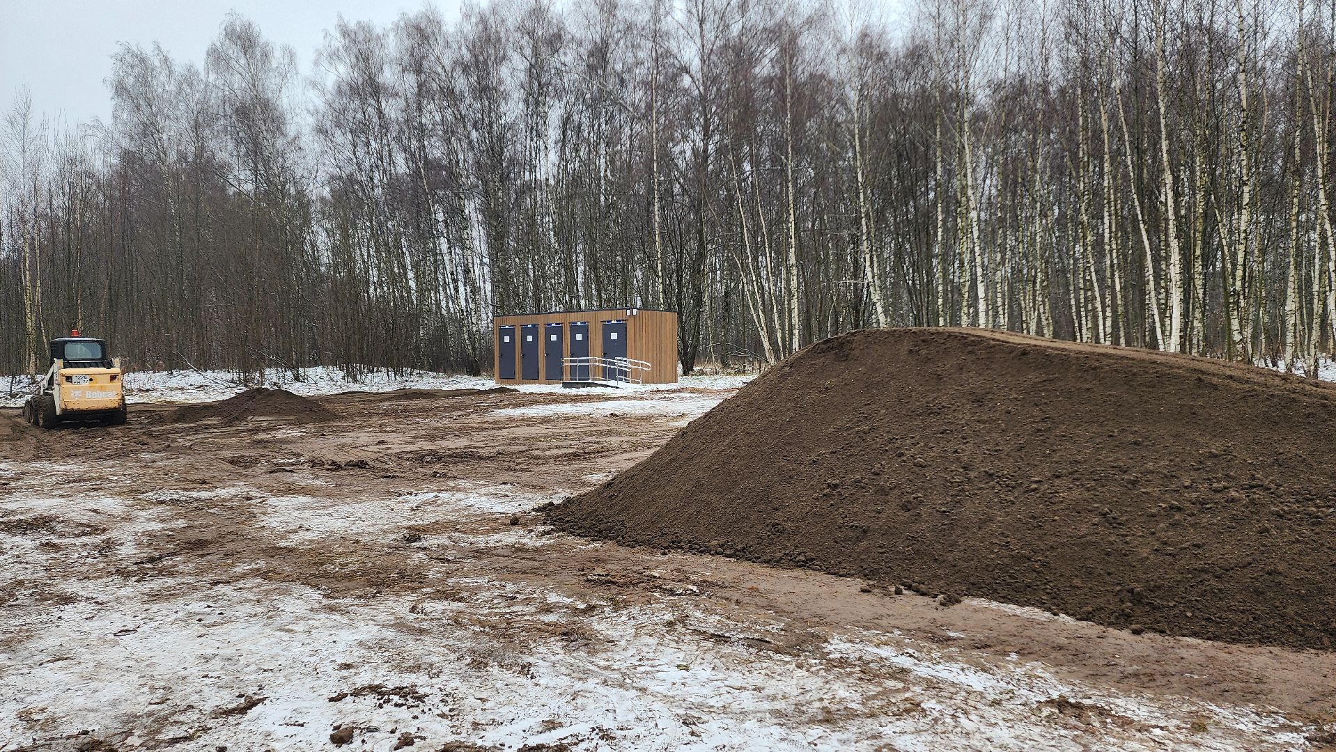 Парковка, укладка асфальта, Домодедово, Подмосковье, Лесопарк, Городской лес, Лыжня, вертикалки,