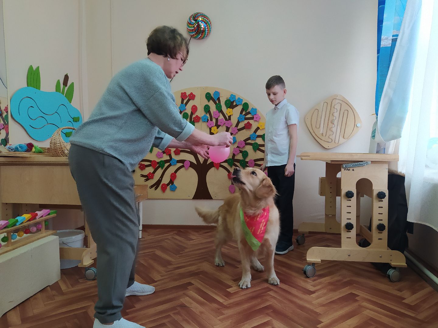 Канистерапия, собака, дети с ОВЗ, занятия, школа