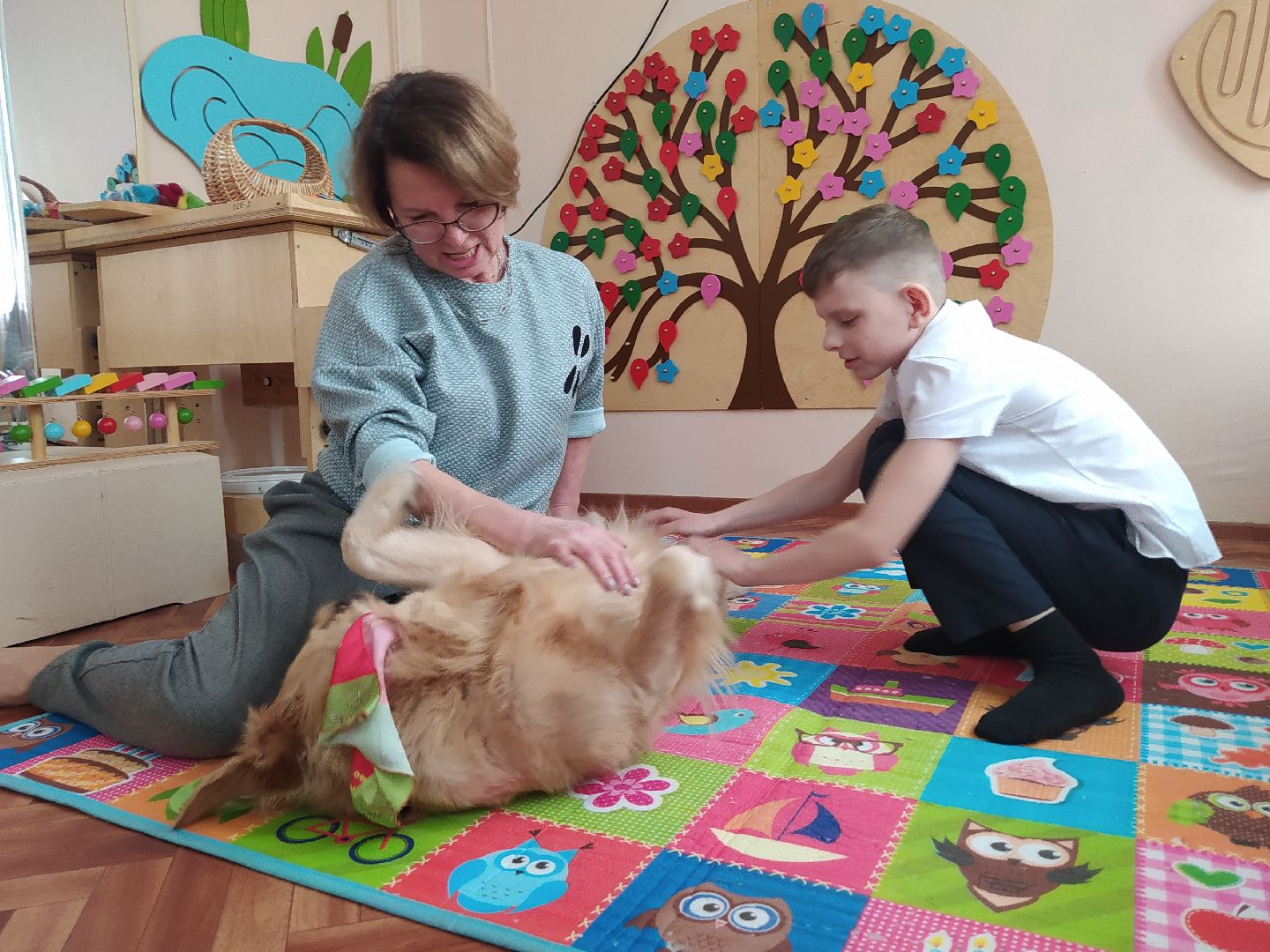 Канистерапия, собака, дети с ОВЗ, занятия, школа