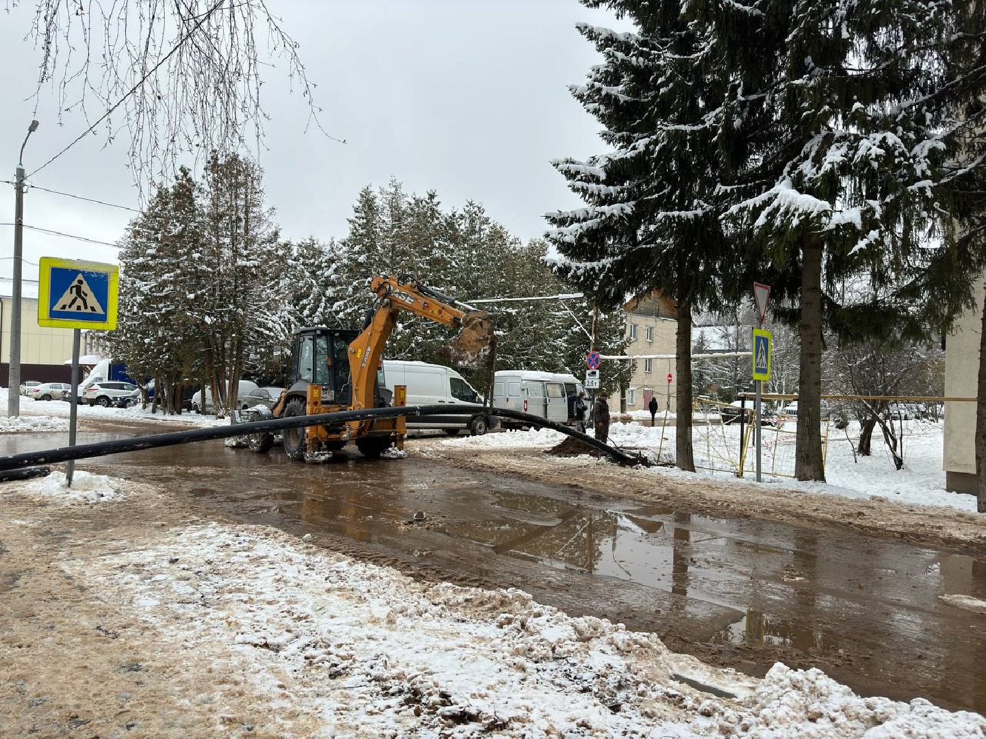 городской округ восход, бригада рабочих, водоснабжение, вертикалки,