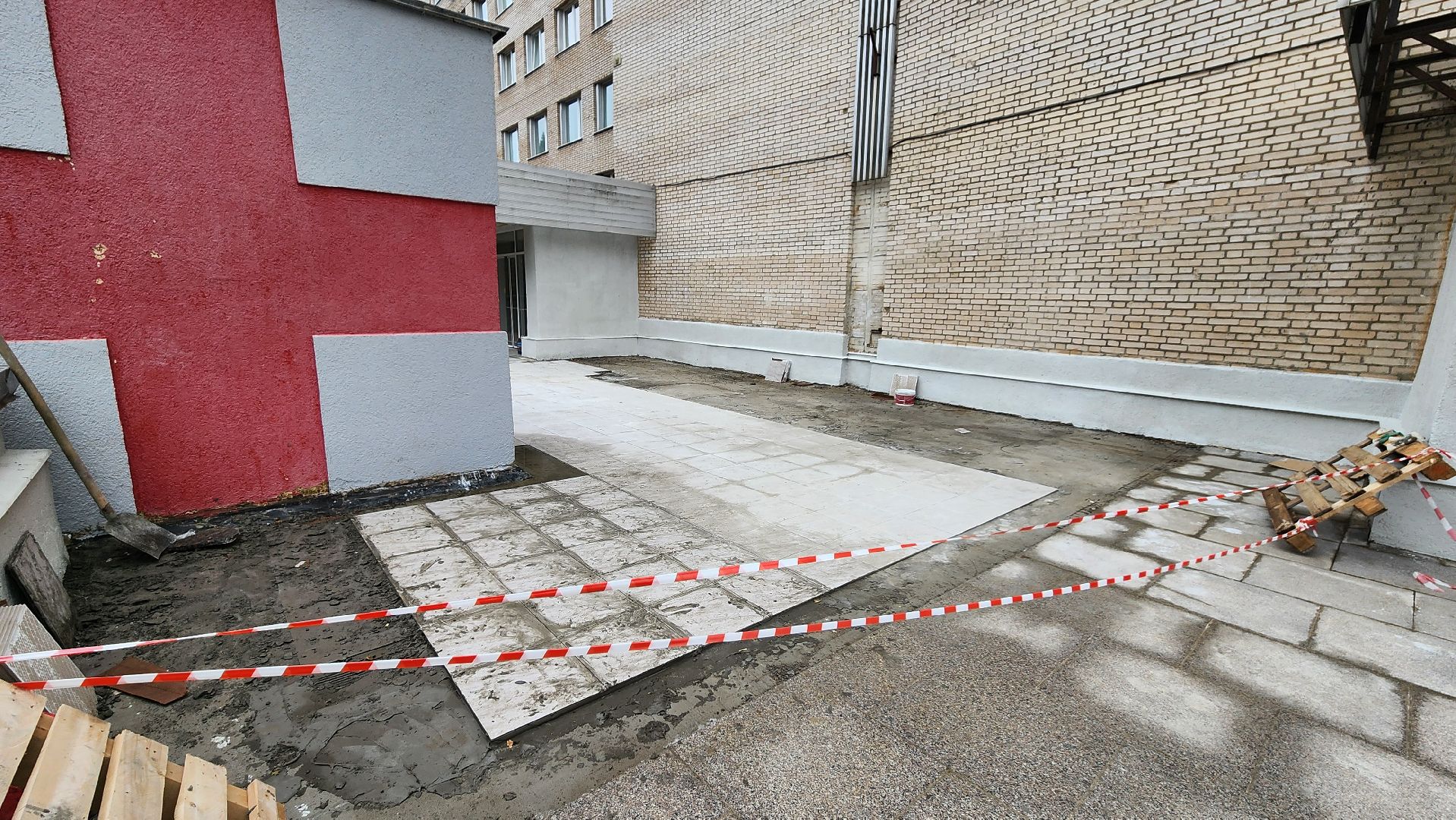 протвинская поликлиника, протвино, ремонт, ремонт входной группы, г о серпухов, вертикалки,