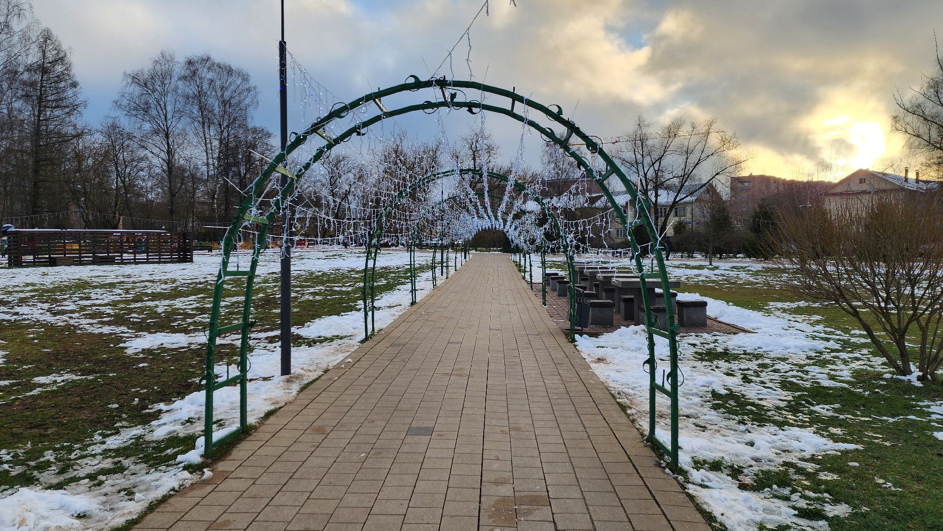 Солнечногорск, вертикалки, зима в парке, зима в подмосковье, новый год,