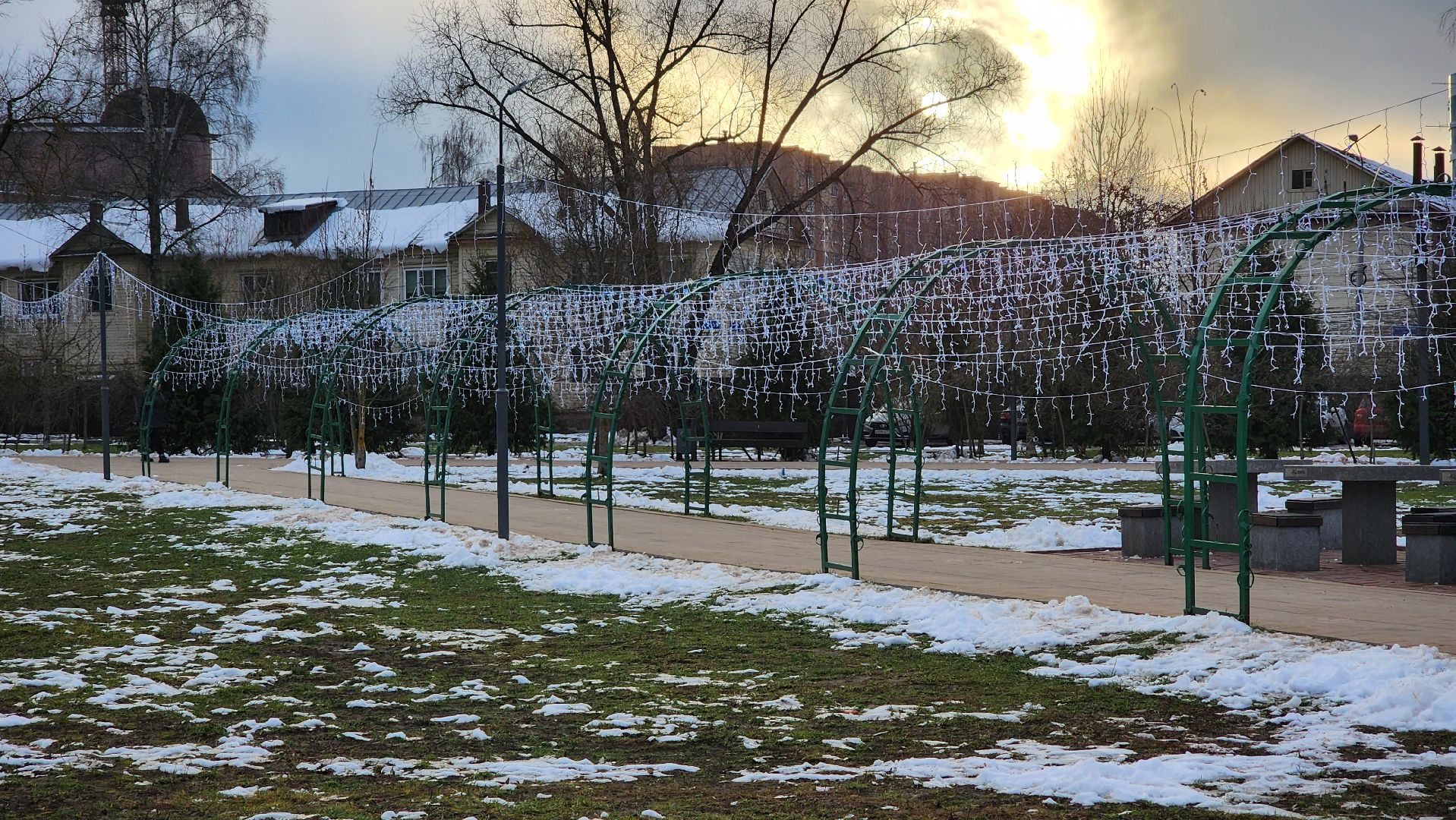 Солнечногорск, вертикалки, зима в парке, зима в подмосковье, новый год,
