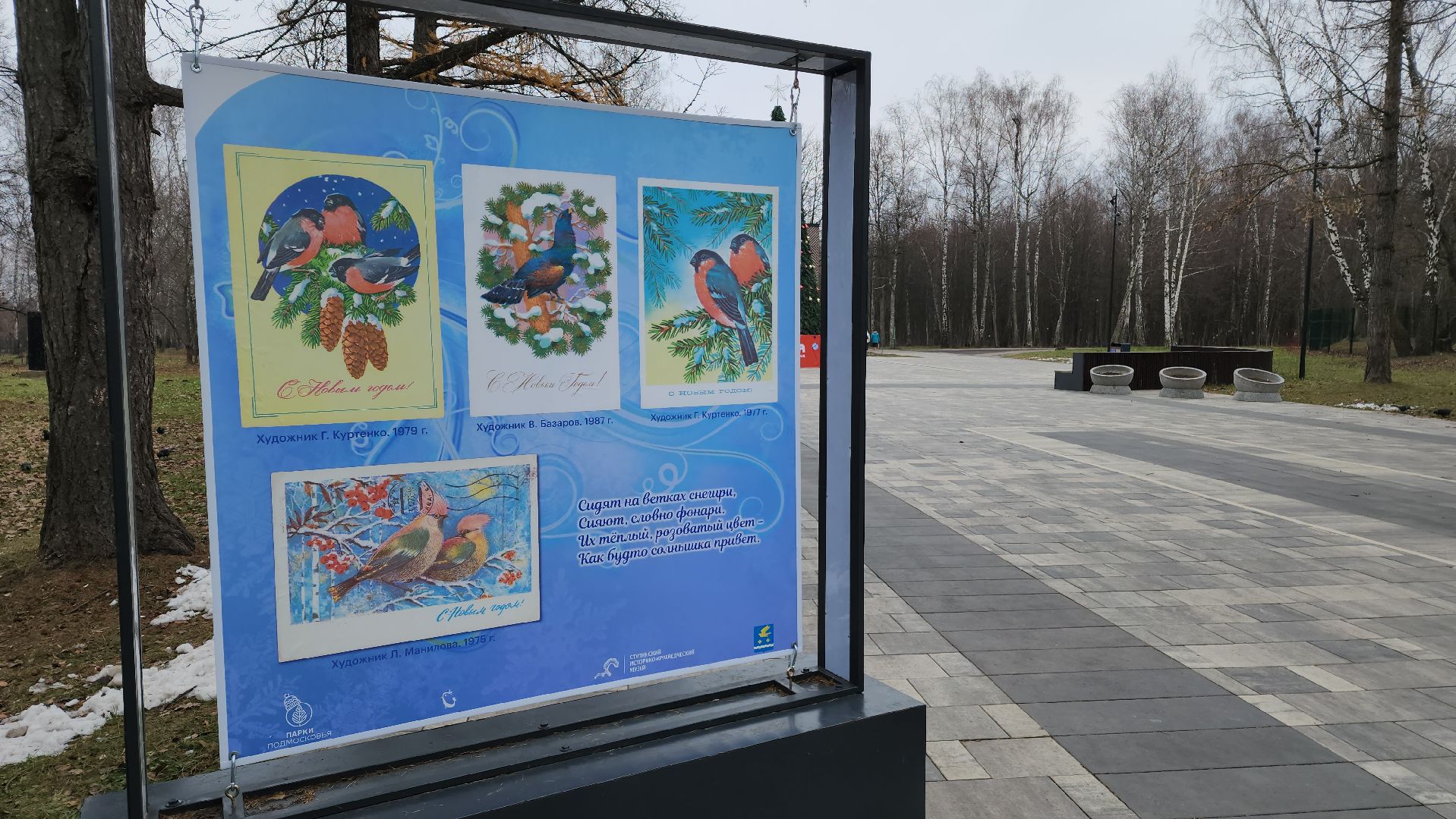 ступино, зима в подмосковье, парки ступино, ступинский музей,