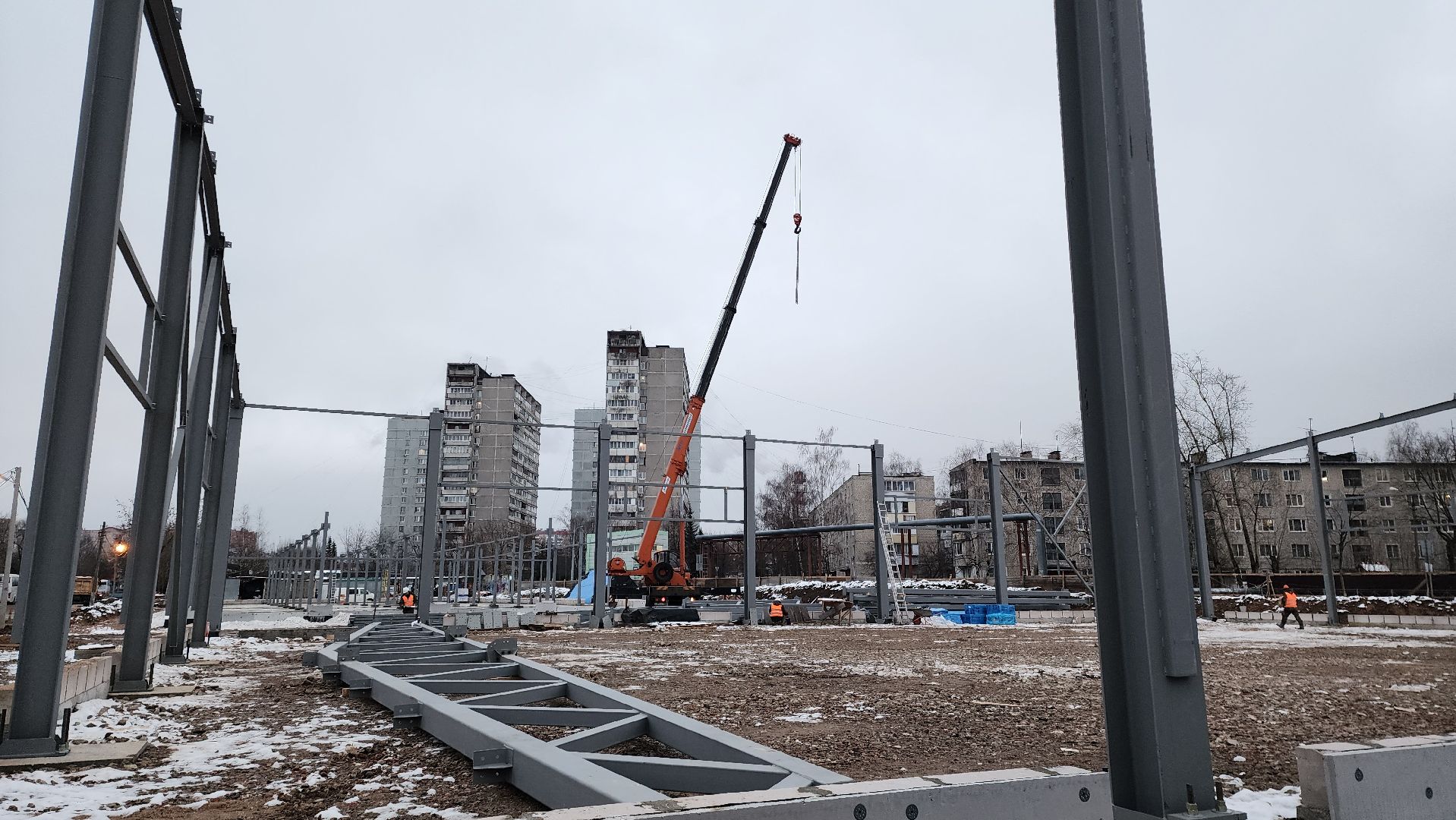 Магазин, новый магазин, Лобня, Строительство, вертикалки,