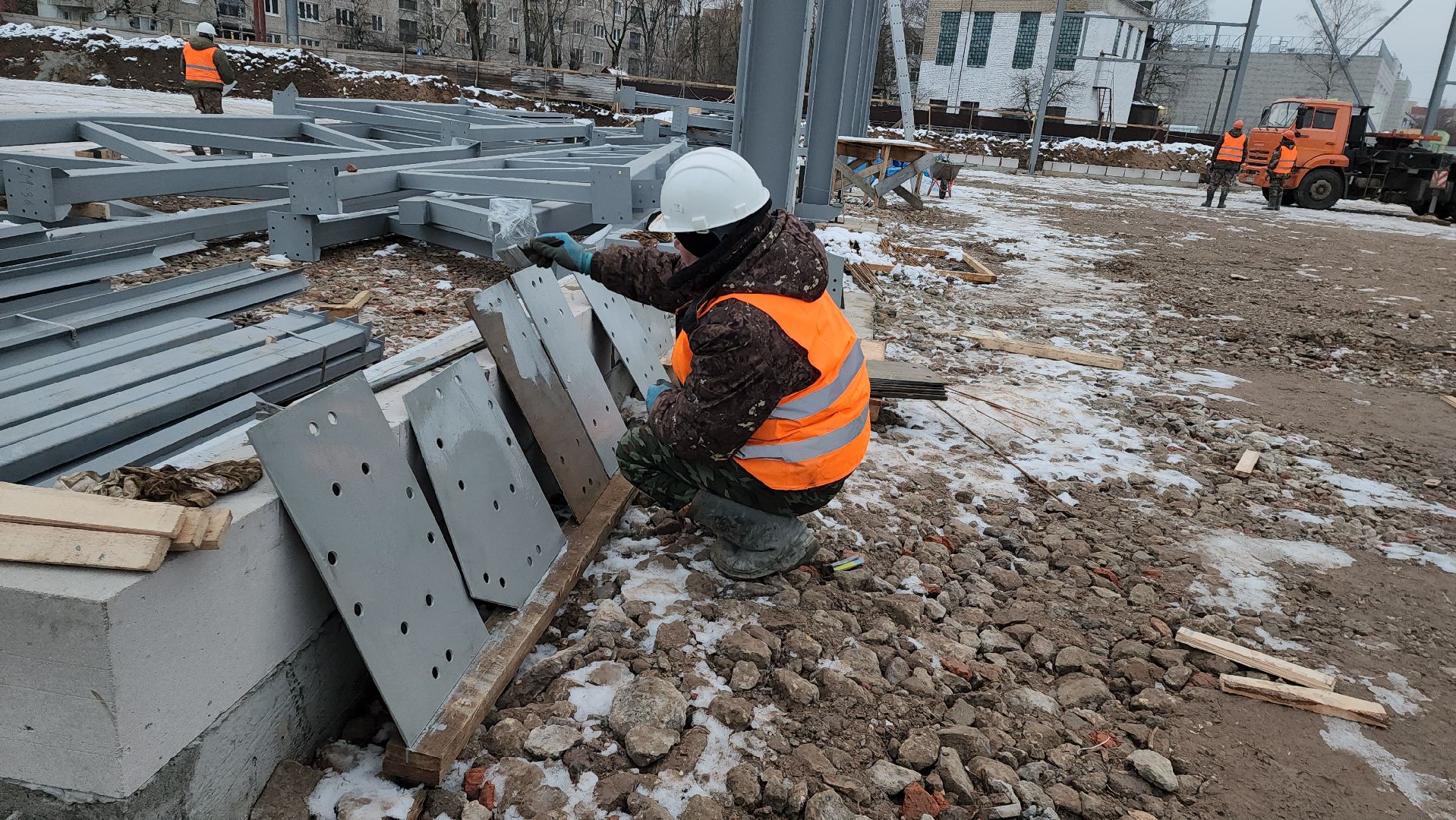 Магазин, новый магазин, Лобня, Строительство, вертикалки,