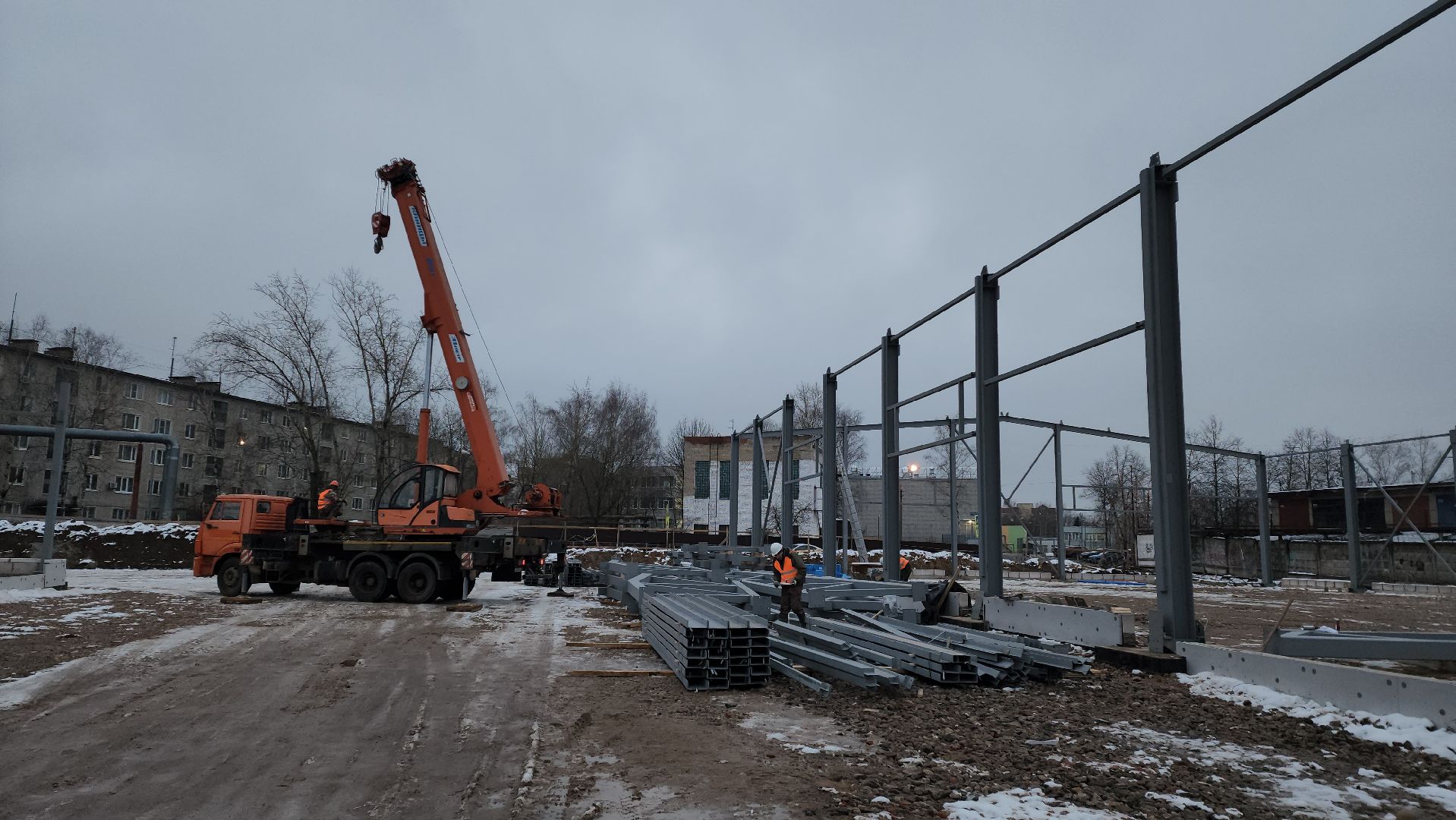 Магазин, новый магазин, Лобня, Строительство, вертикалки,