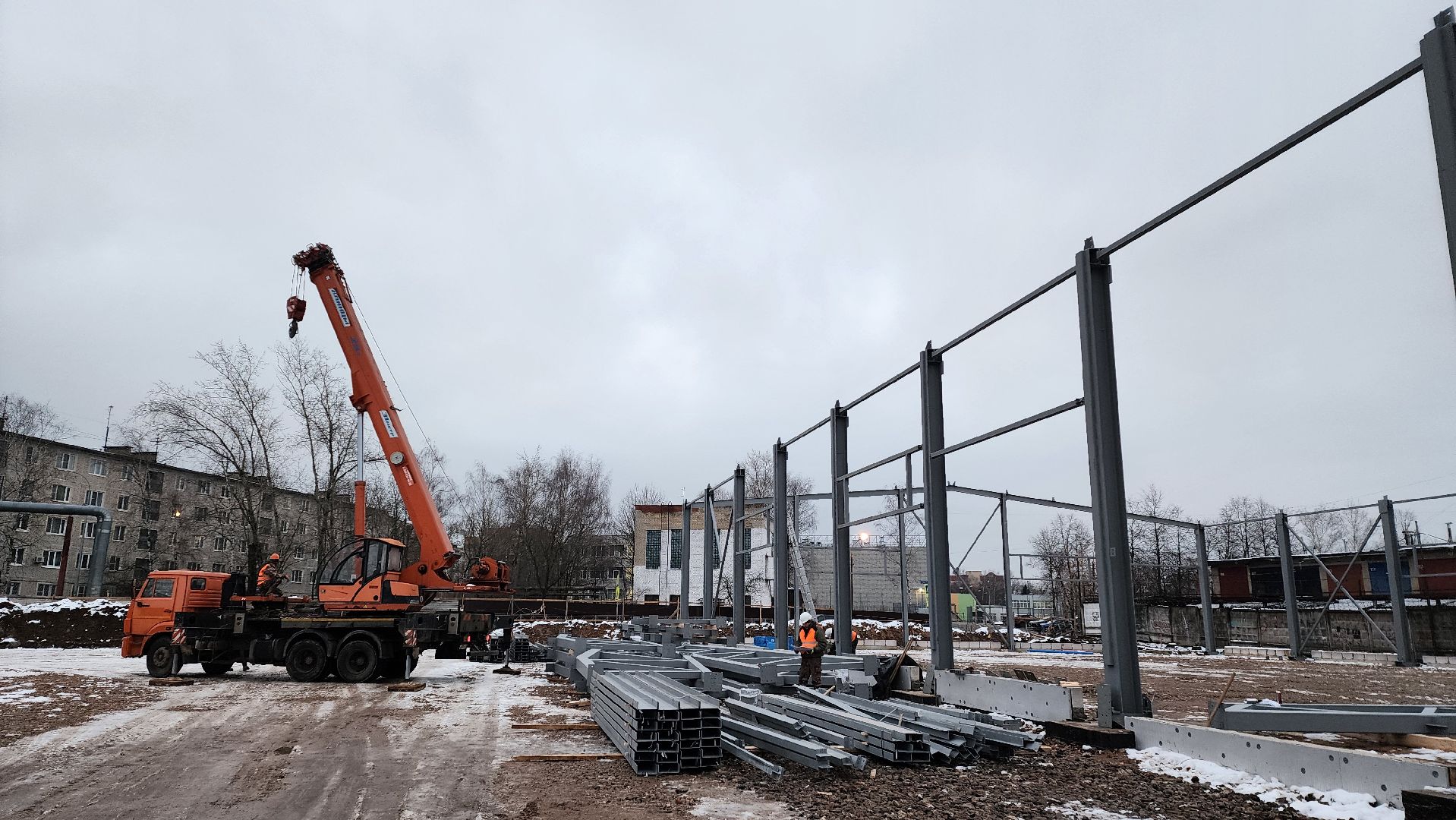 Магазин, новый магазин, Лобня, Строительство, вертикалки,