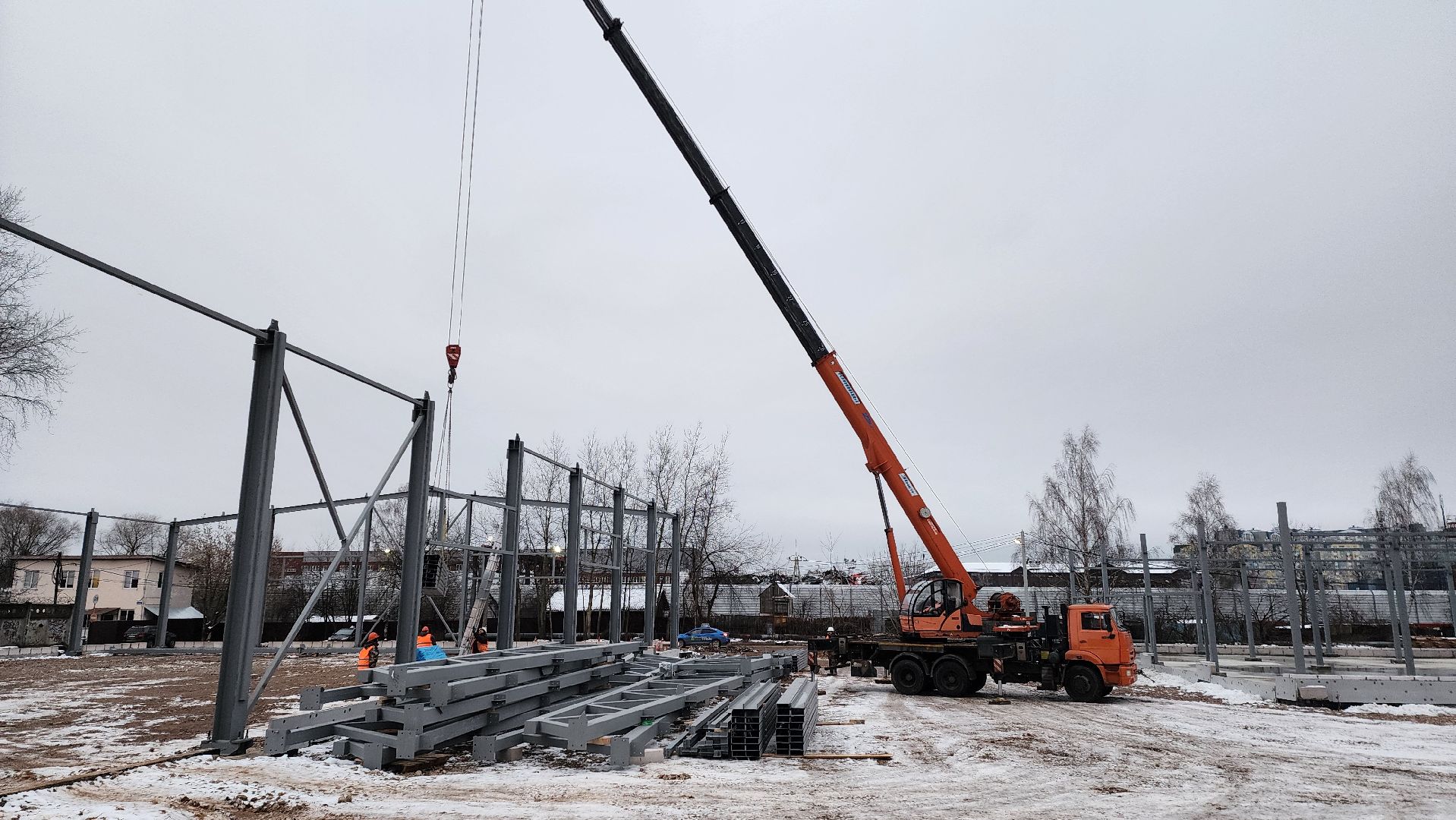 Магазин, новый магазин, Лобня, Строительство, вертикалки,