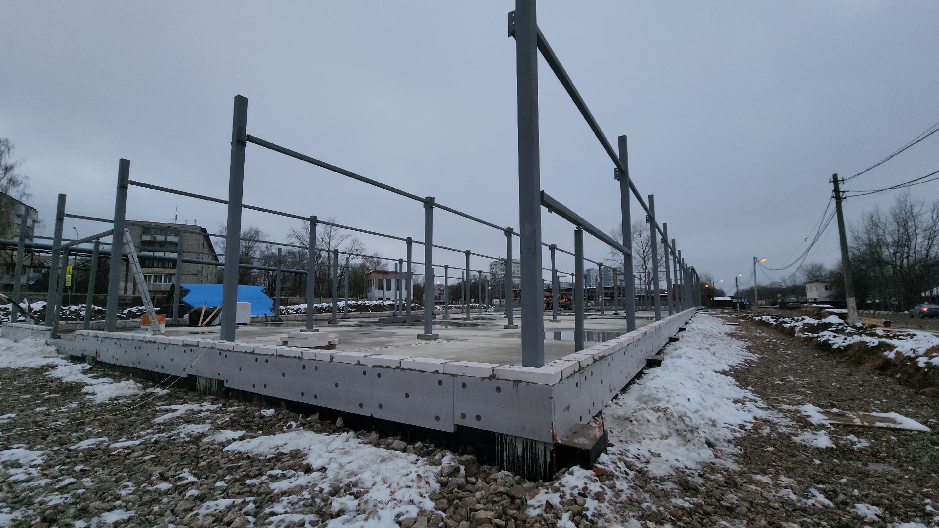 Магазин, новый магазин, Лобня, Строительство, вертикалки,