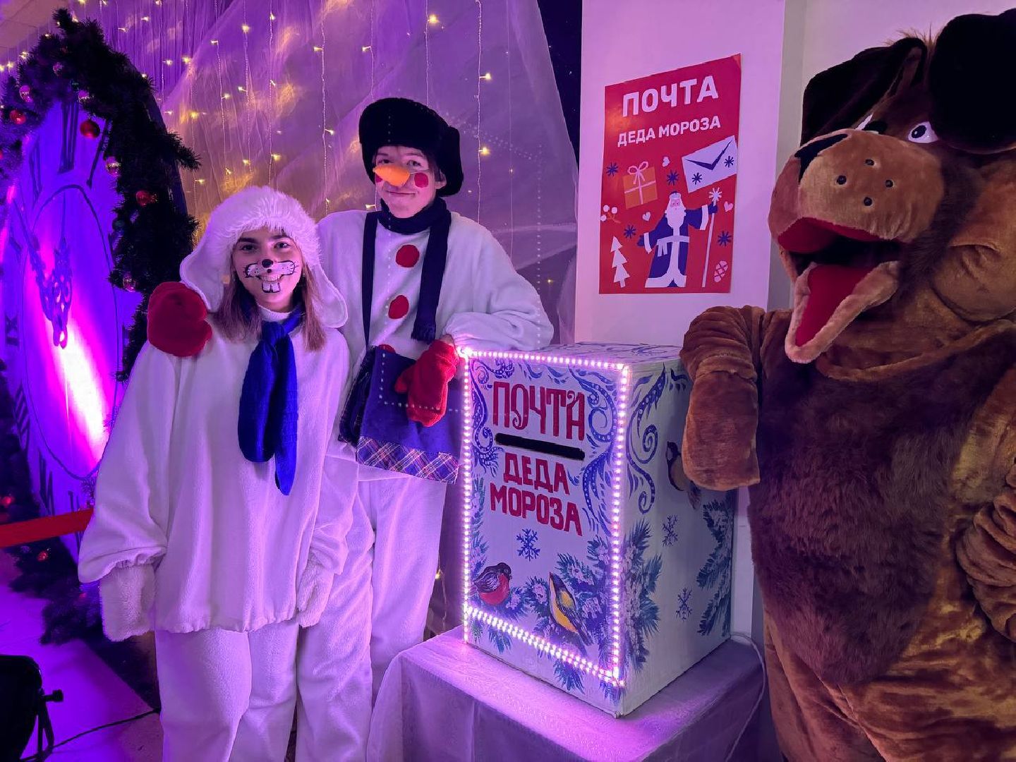 елка, площадь, зимний сезон, сказочные герои, дед мороз, вертикалки,