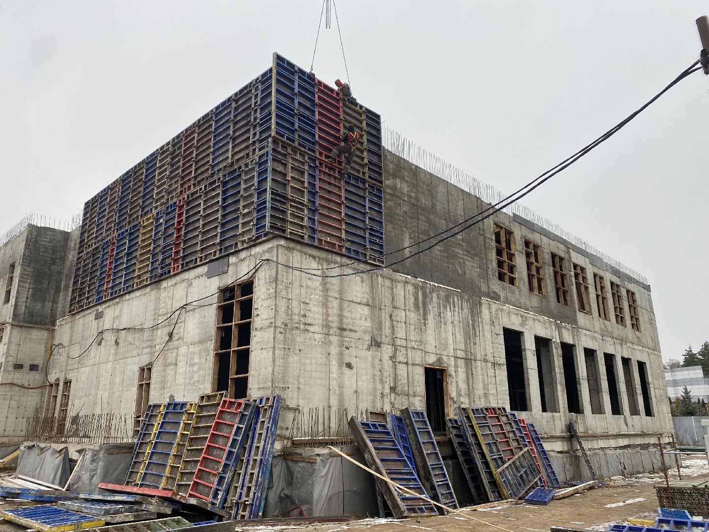 Подмосковье, Строительство, ФОК, микрорайон Авиационный, спорт, Домодедово, Бассейн, вертикалки,