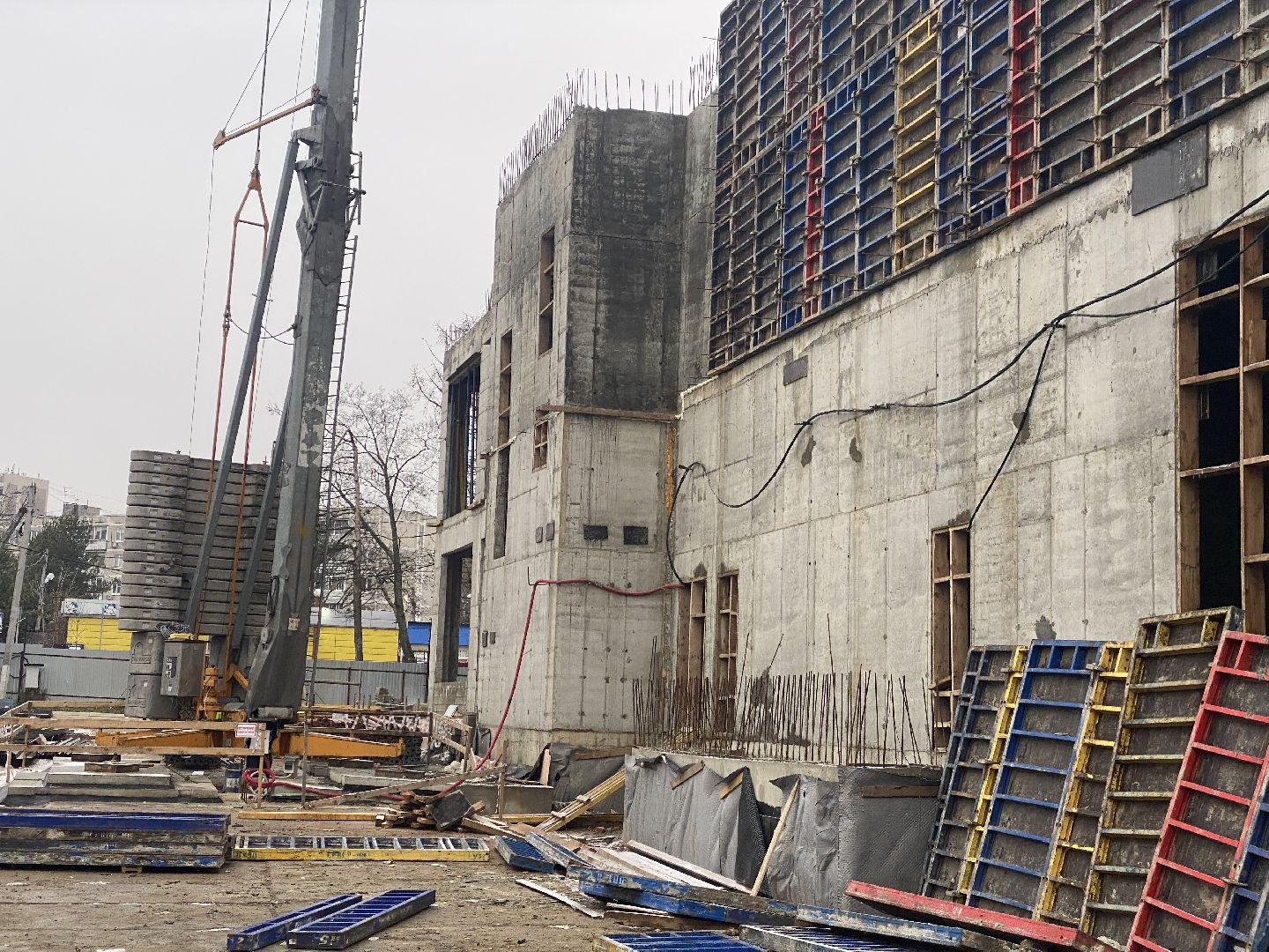 Подмосковье, Строительство, ФОК, микрорайон Авиационный, спорт, Домодедово, Бассейн, вертикалки,