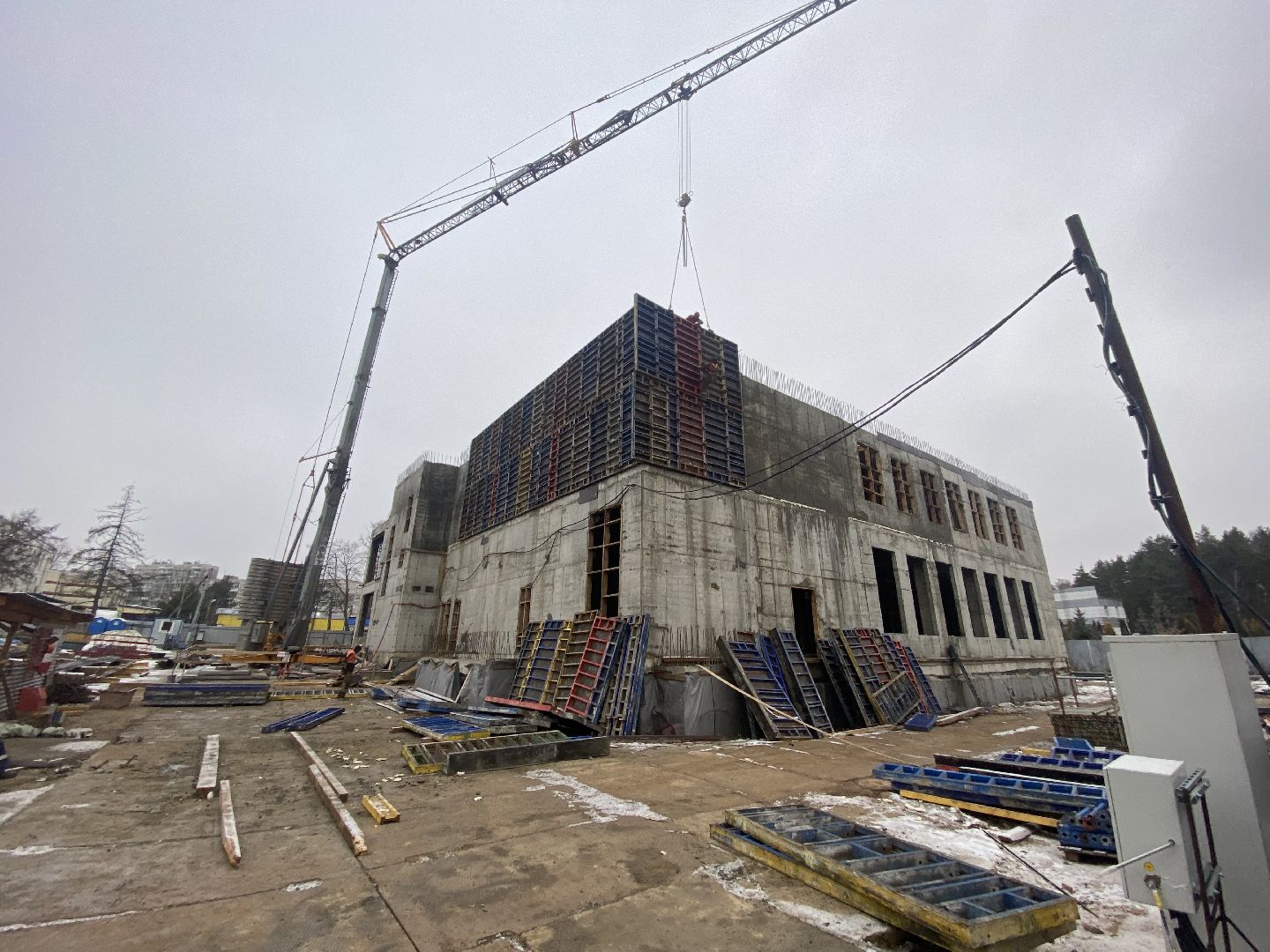 Подмосковье, Строительство, ФОК, микрорайон Авиационный, спорт, Домодедово, Бассейн, вертикалки,