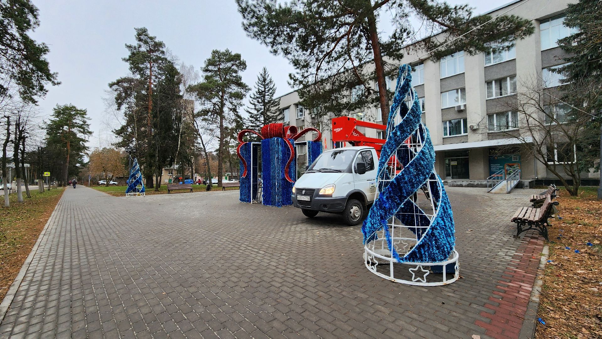 новый год, украсили город, протвино, г о серпухов, иллюминация, вертикалки,