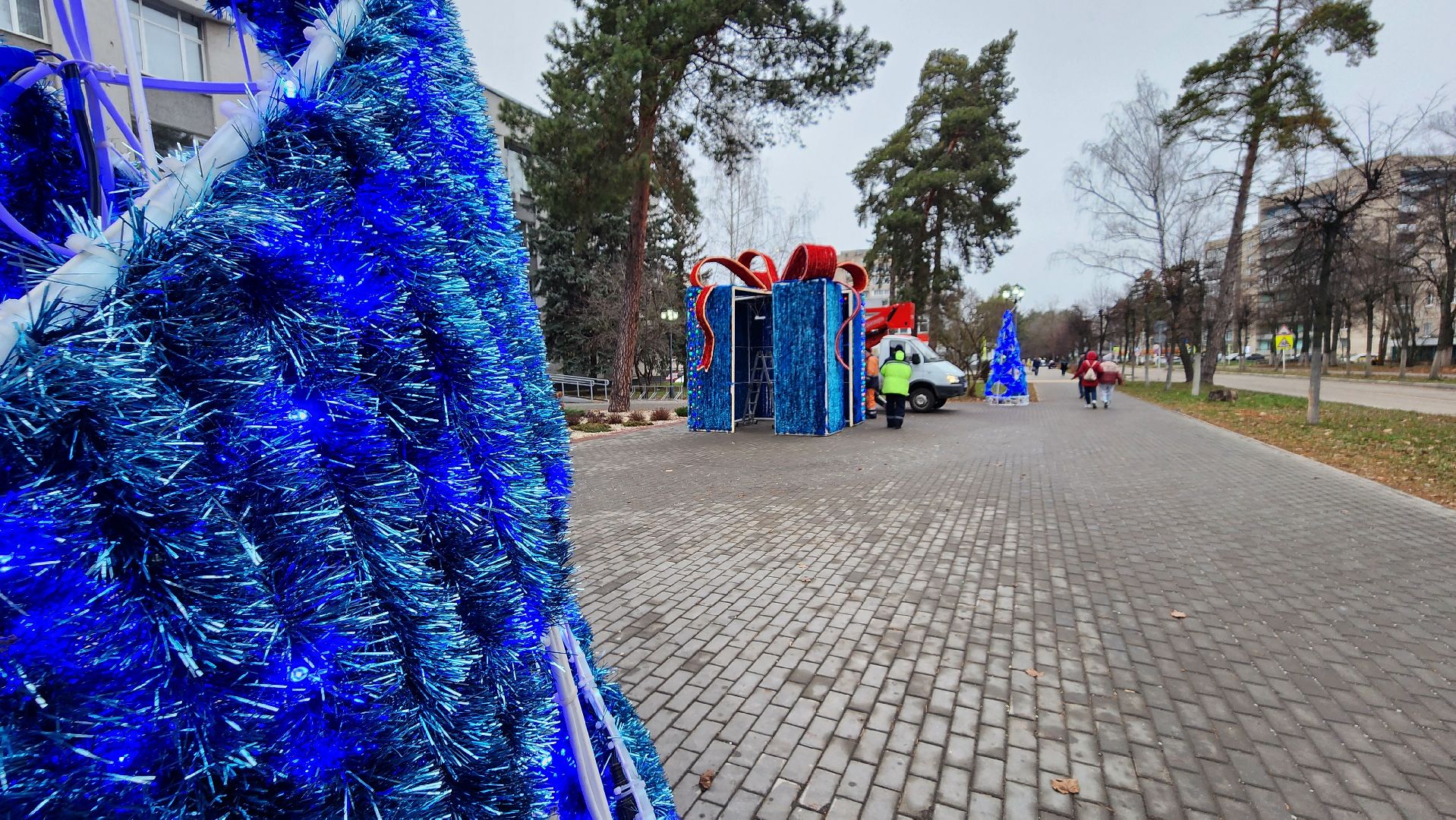 новый год, украсили город, протвино, г о серпухов, иллюминация, вертикалки,