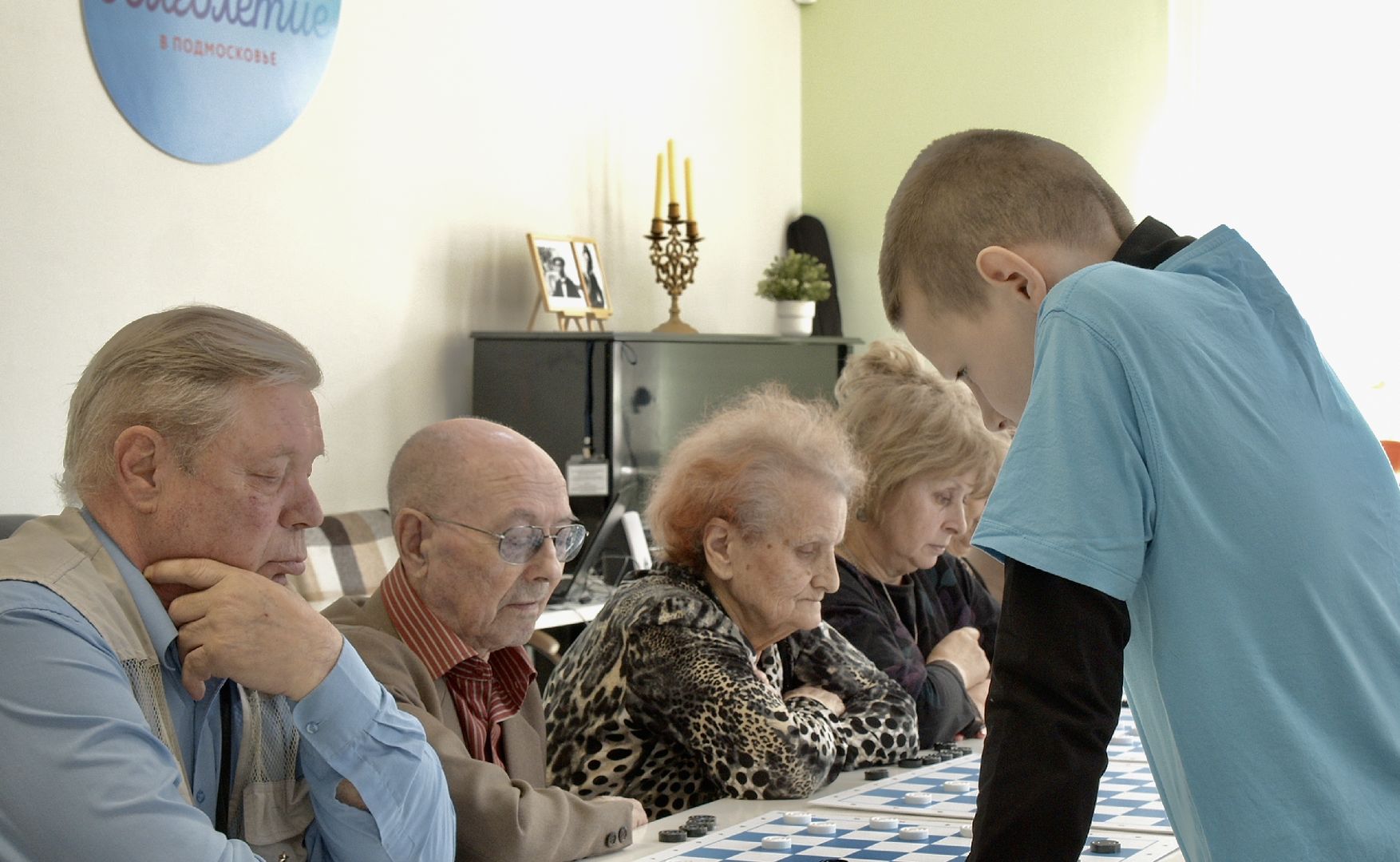 Клин, спорт, активное долголетие, шашки