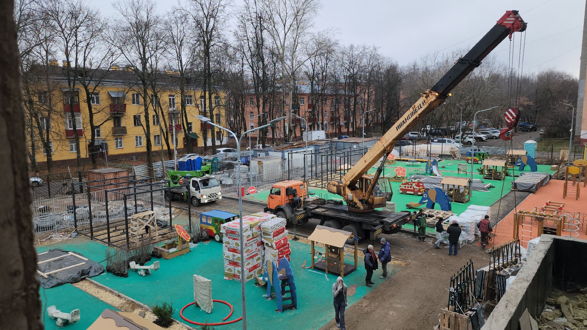 люберцы, новый детский сад, строители, вертикалки,