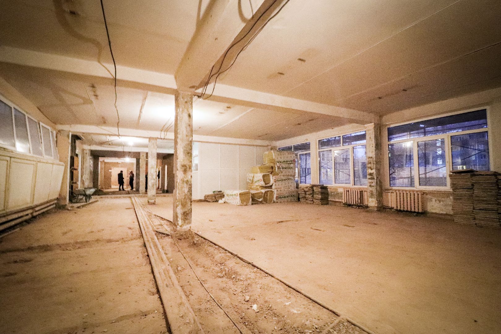 Клин, общество, строительство, ремонт школы, вертикалки,