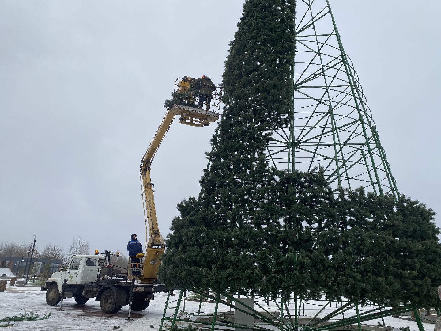 подольск, ёлка, праздник, вертикалки,