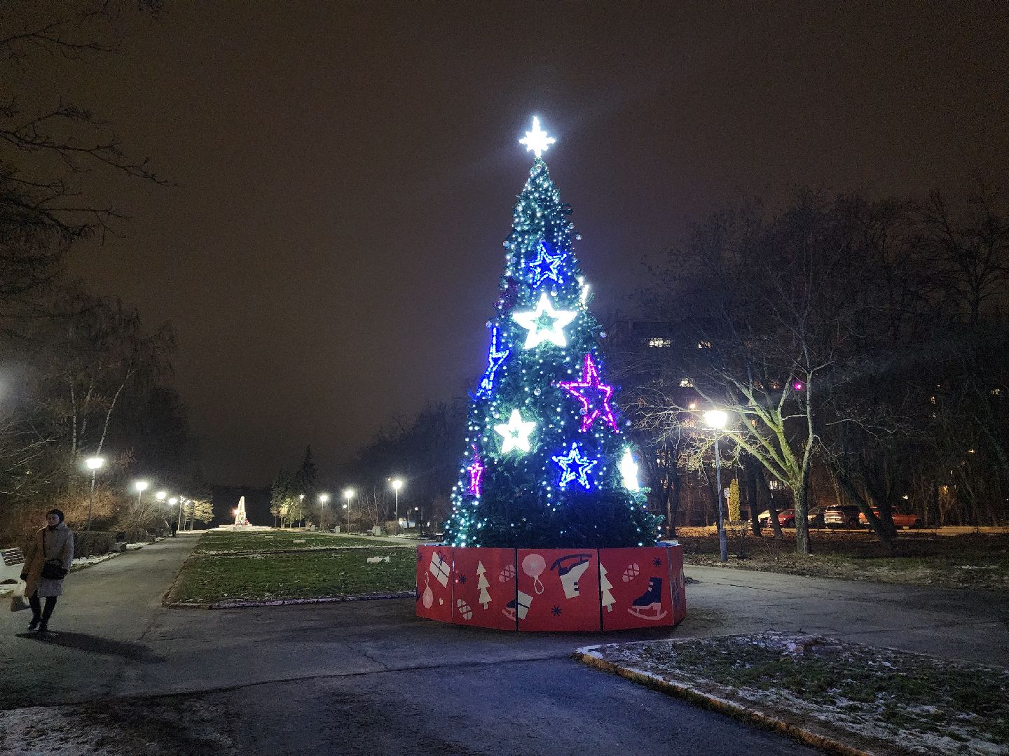 черноголовка, новый год, украшение города, вертикалка,
