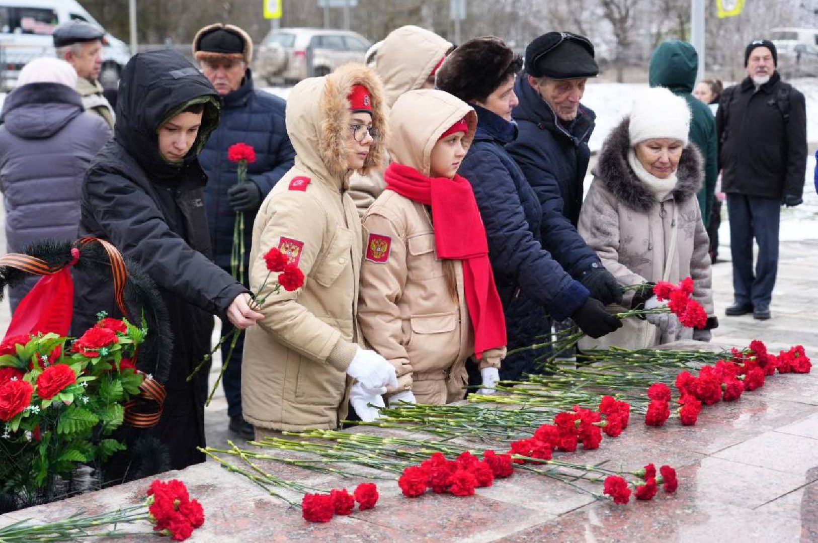 Битва под Москвой, ВОВ, Память, История, Возложение цветов, Волонтеры, Вечный огонь, Сергиев Посад, Сергиево-Посадский городской округ,